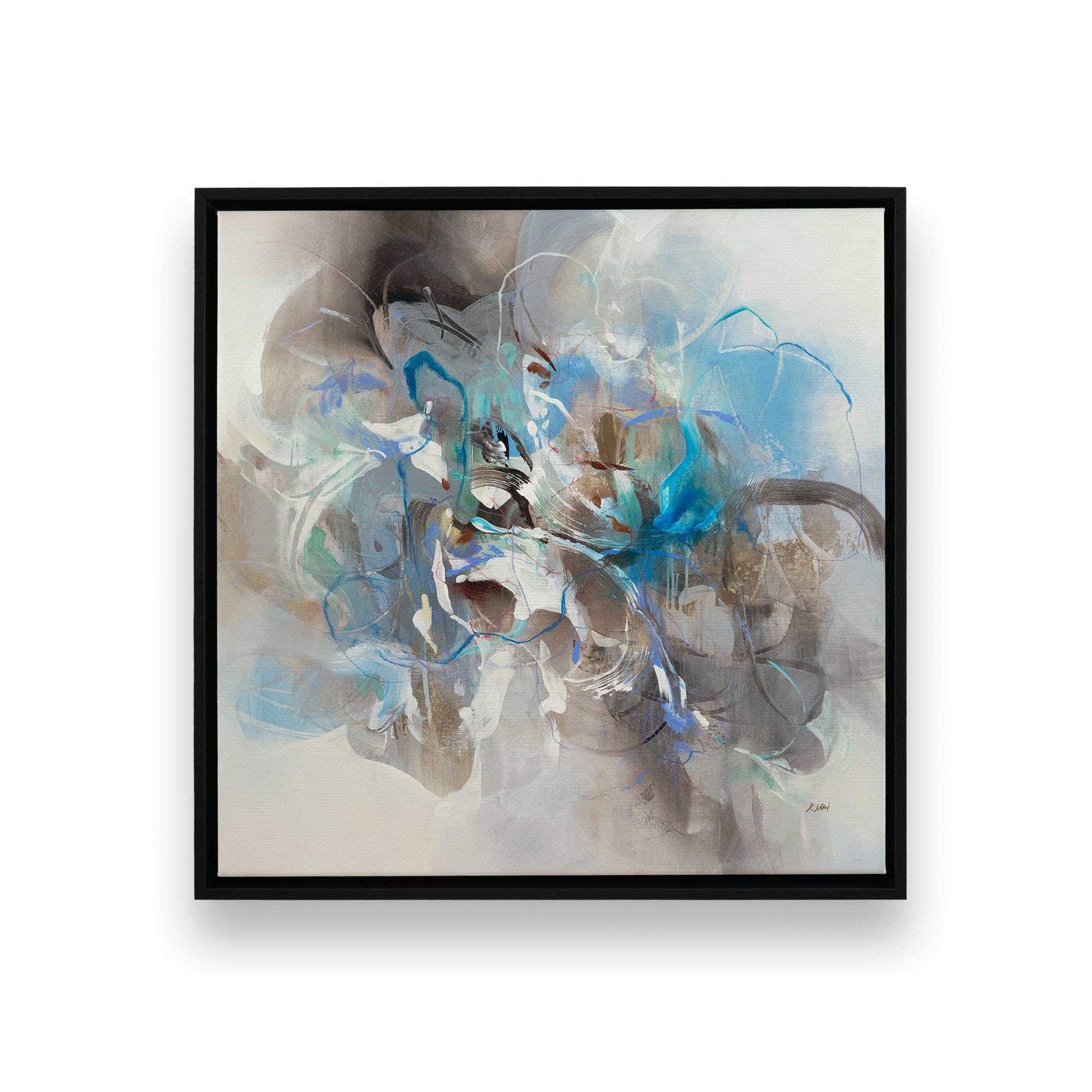 [Color:Satin Black], Picture of art in a Satin Black frame