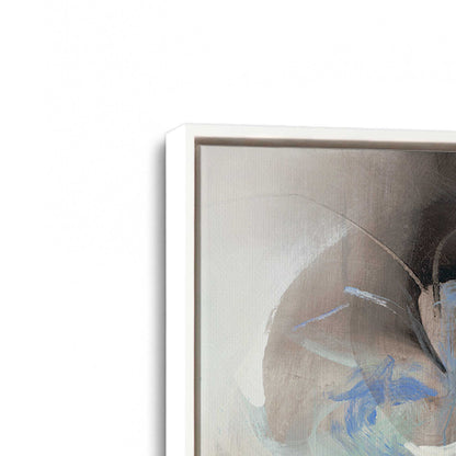 [Color:Opaque White], Picture of art in a White frame at an angle