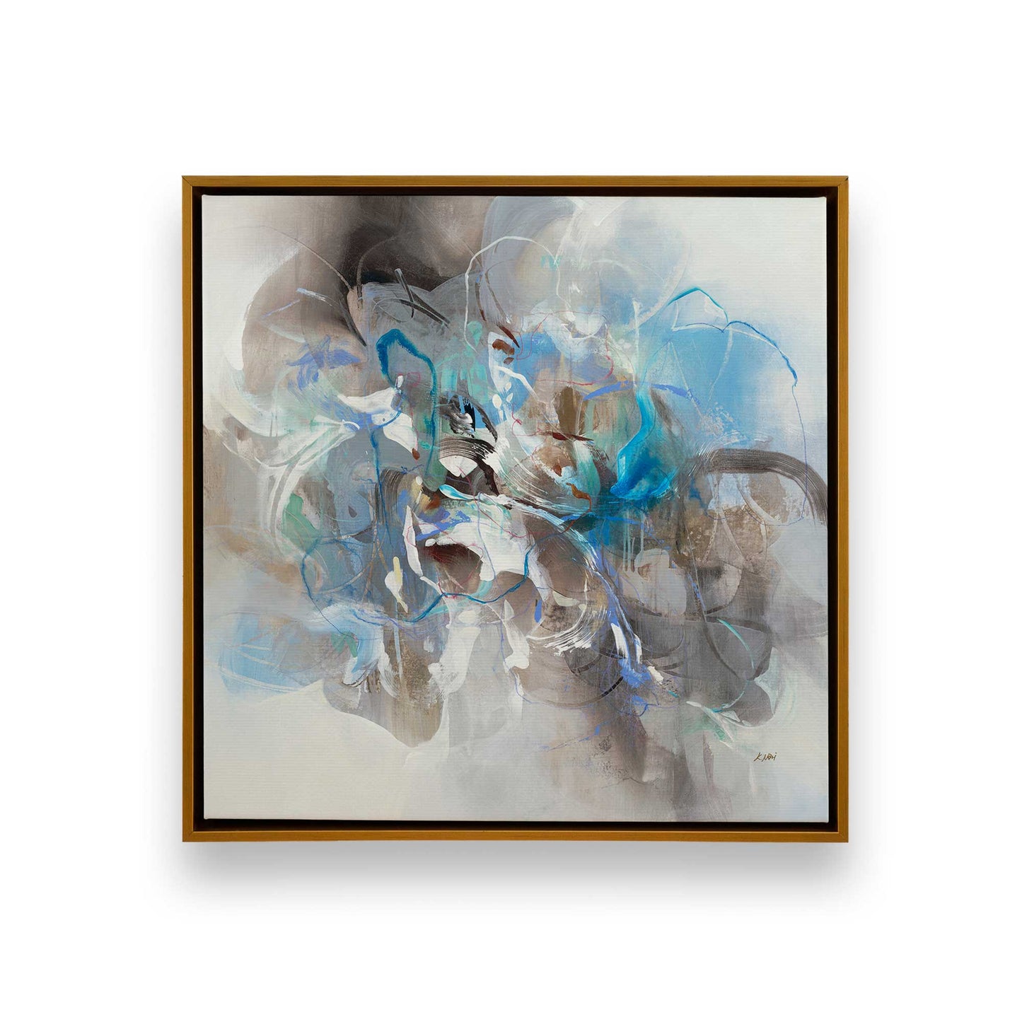 [Color:Polished Gold], Picture of art in a Polished Gold frame