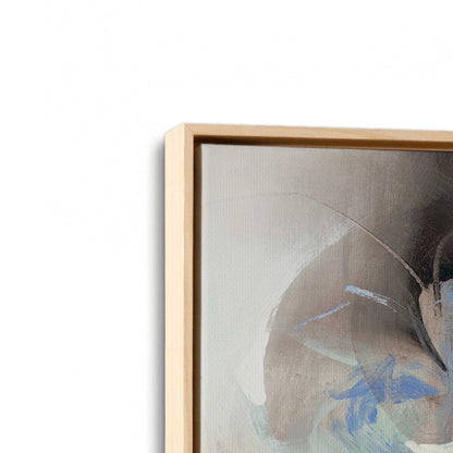 [Color:American Maple], Picture of art in a American Maple frame at an angle