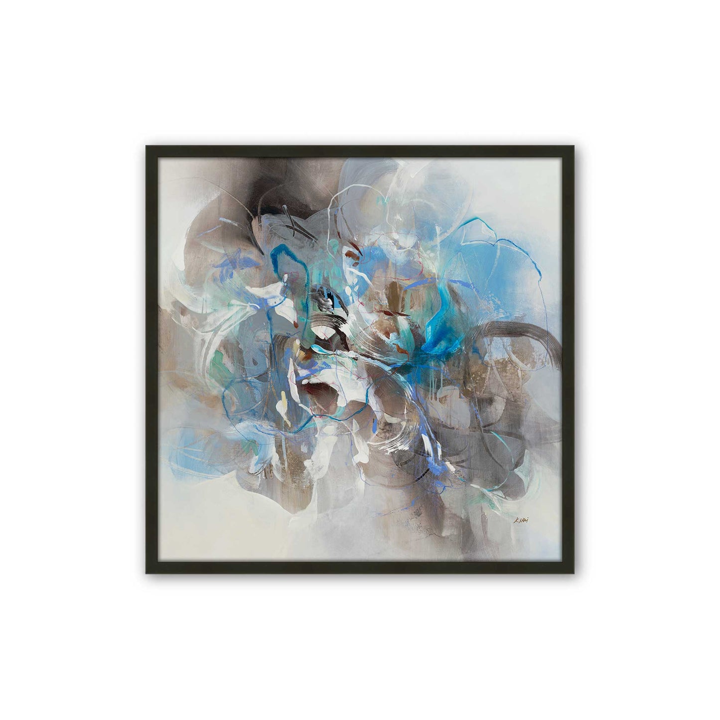 [Color:Satin Black], Picture of art in a Satin Black frame