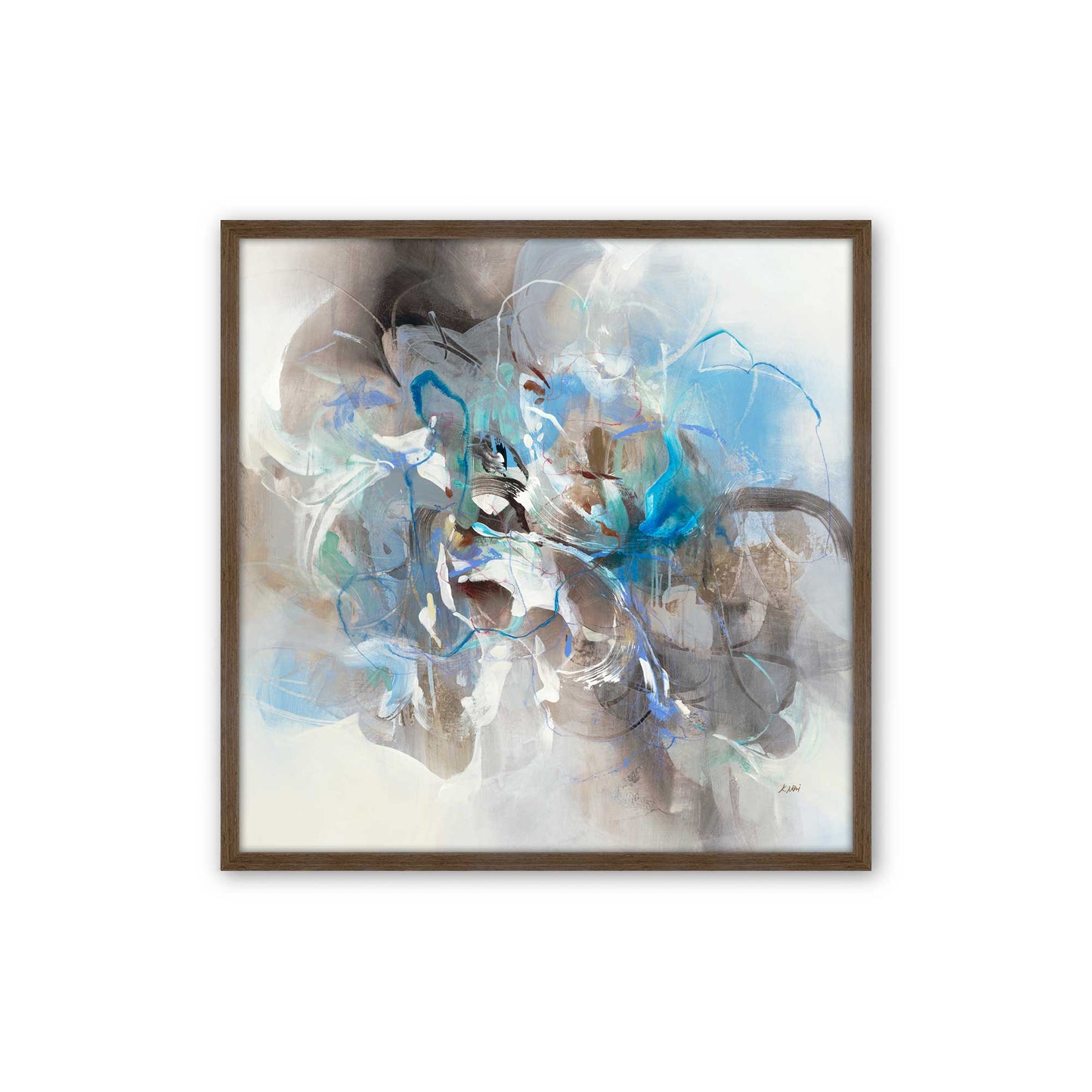 [Color:Walnut], Picture of art in a Walnut frame