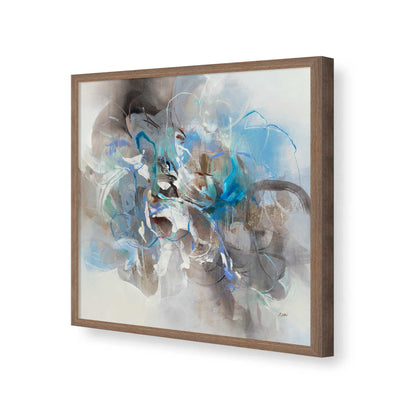 [Color:Walnut], Picture of art in a Walnut frame of the corner