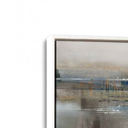 [Color:Opaque White], Picture of art in a White frame at an angle