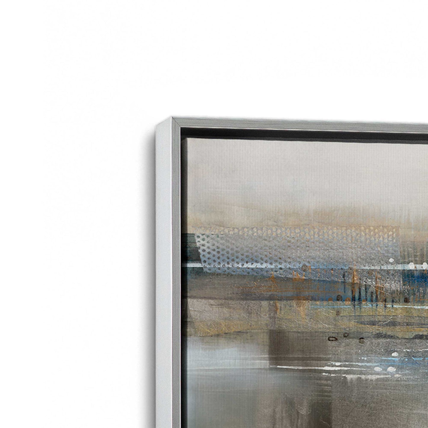 [Color:Polished Chrome], Picture of art in a Polished Chrome frame at an angle
