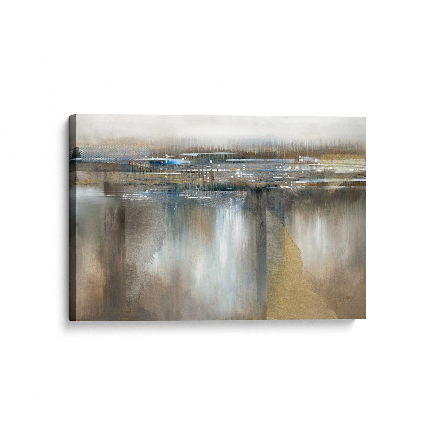 [Color:Stretched Canvas], Picture of art at an angle