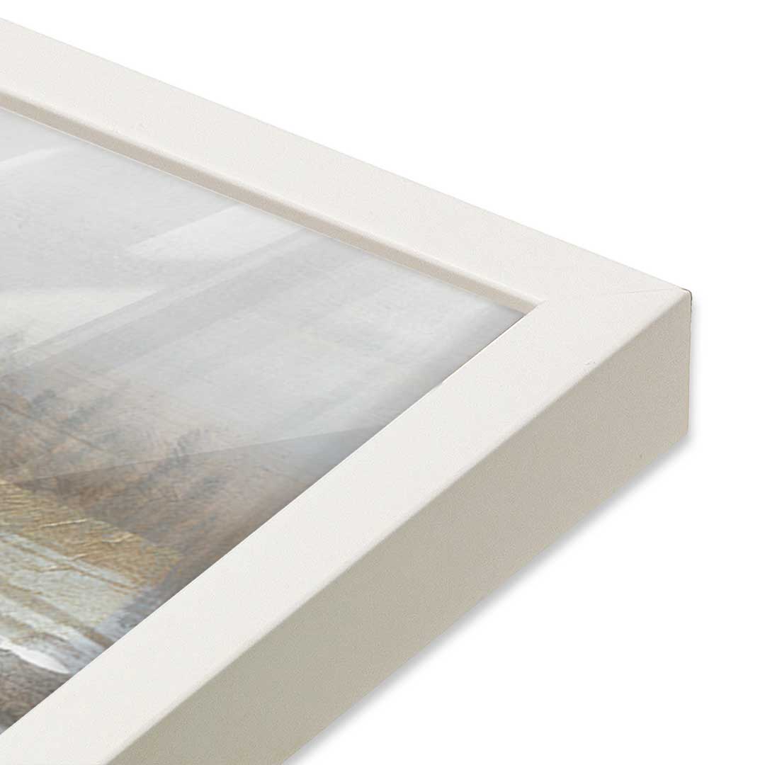 [Color:Opaque White], Picture of art in a Opaque White frame at an angle