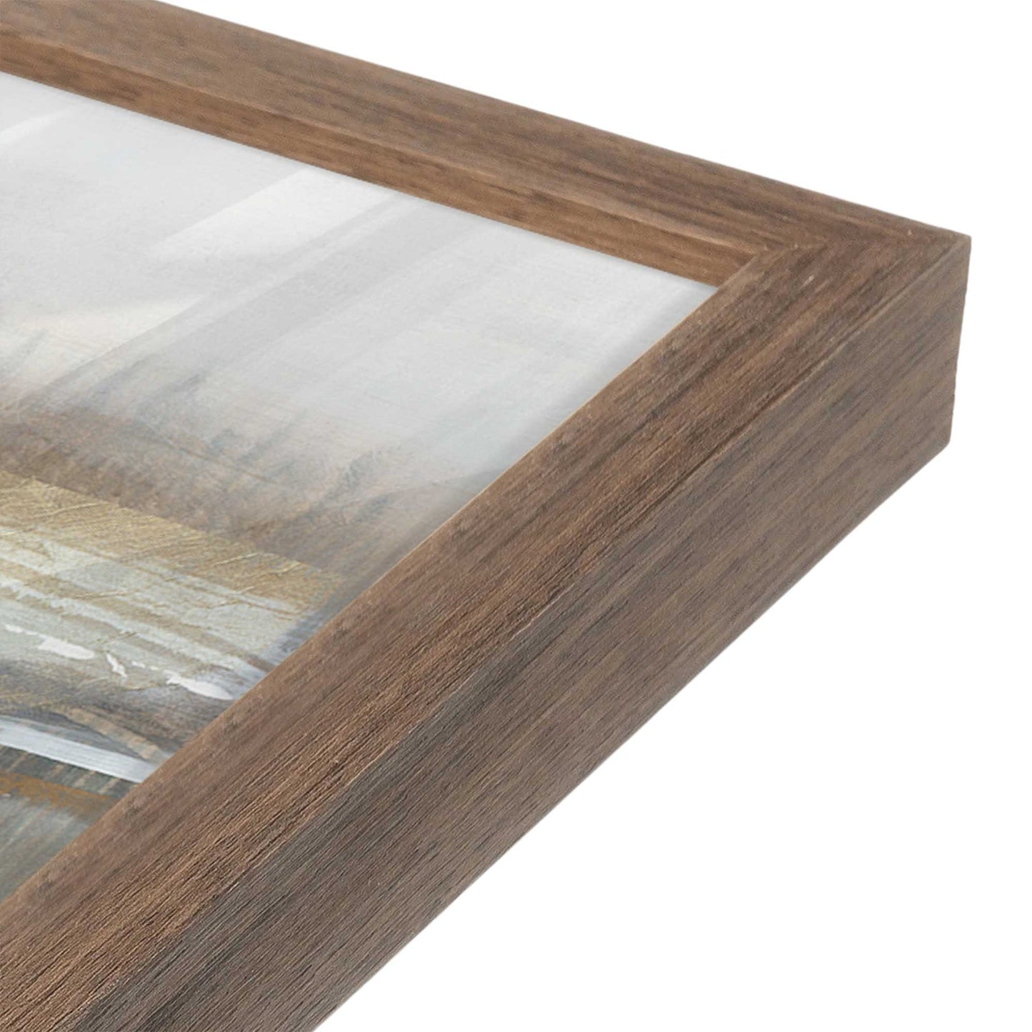 [Color:Walnut], Picture of art in a Walnut frame at an angle