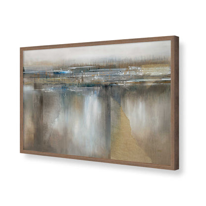 [Color:Walnut], Picture of art in a Walnut frame of the corner