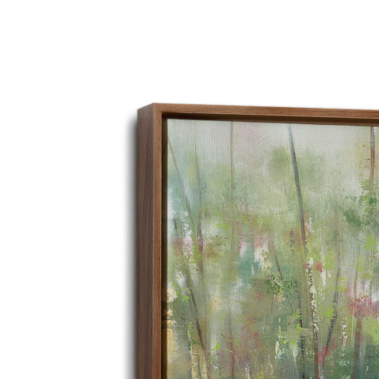 [Color:Walnut], Picture of art in a Walnut frame at an angle