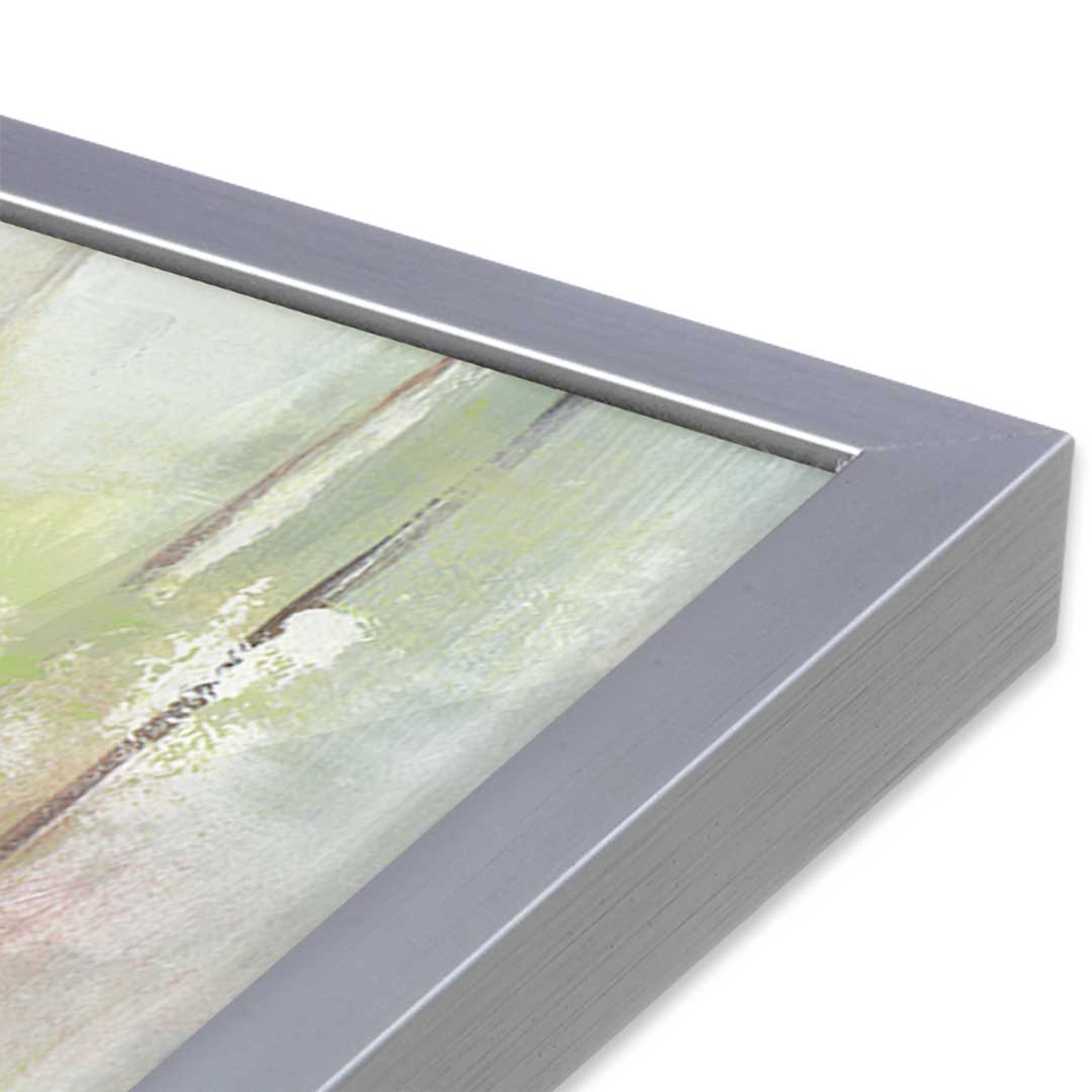 [Color:Polished Chrome], Picture of art in a Polished Chrome frame at an angle