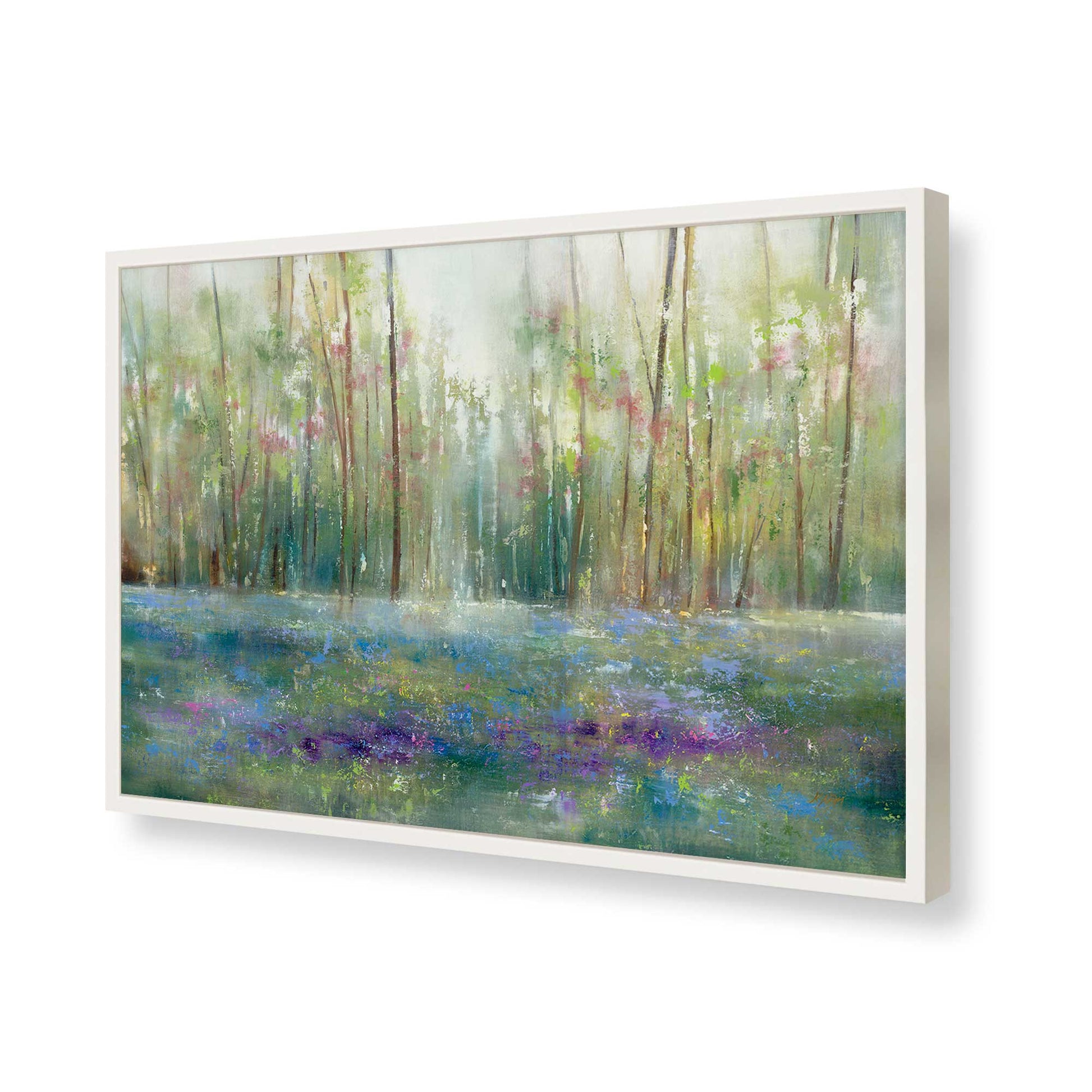 [Color:Opaque White], Picture of art in a Opaque White frame of the corner