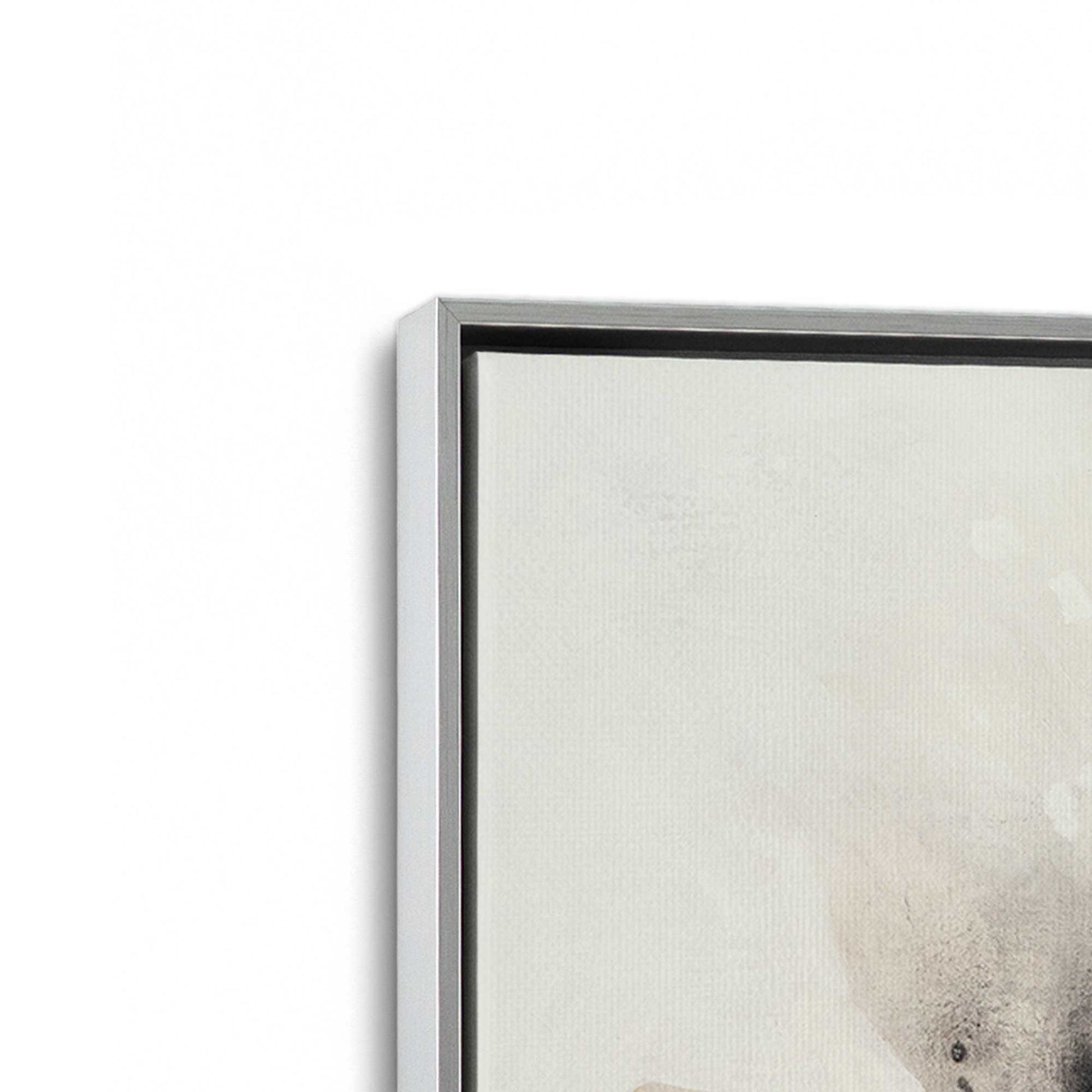 [Color:Polished Chrome], Picture of art in a Polished Chrome frame at an angle