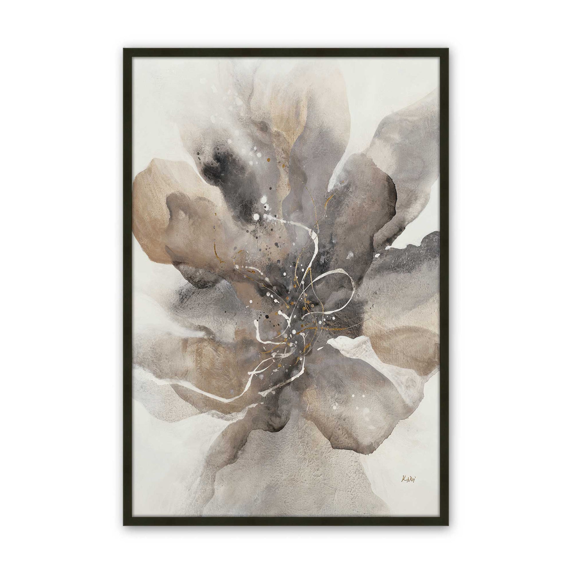 [Color:Satin Black], Picture of art in a Satin Black frame