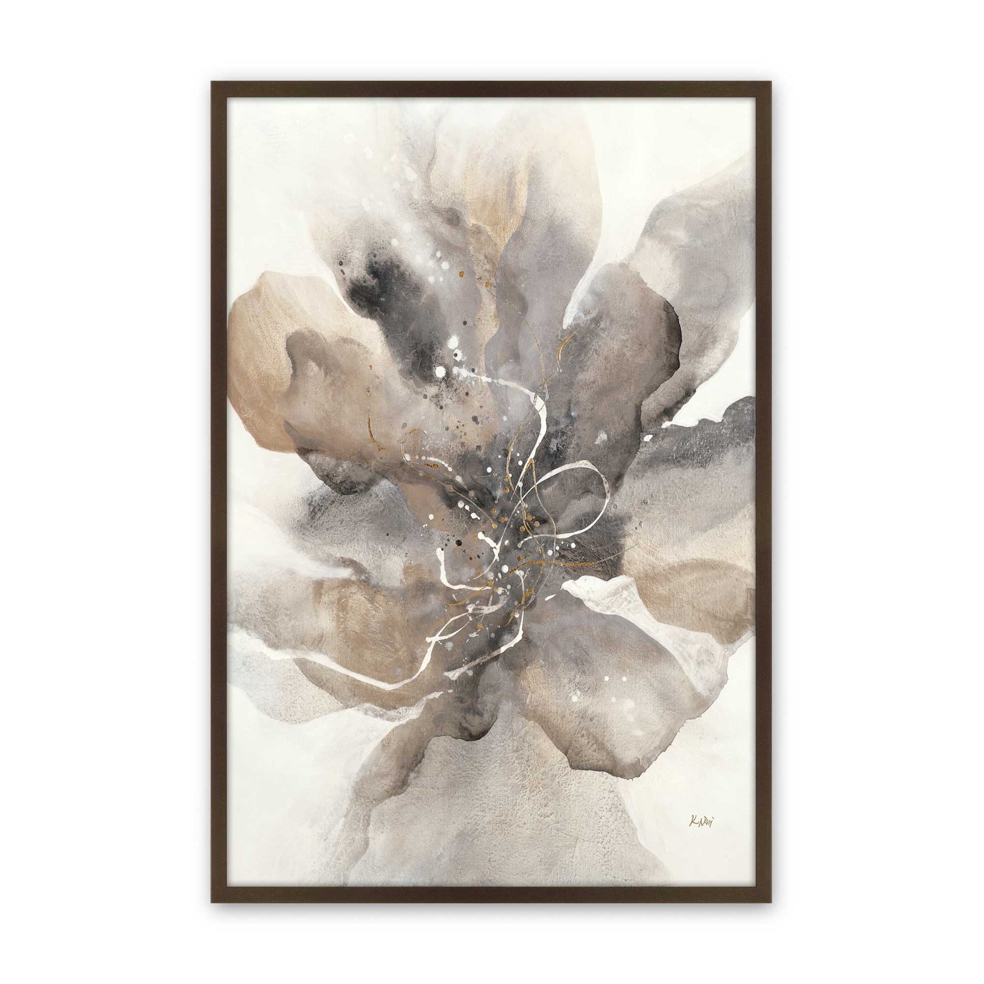 [Color:Brown], Picture of art in a Brown frame
