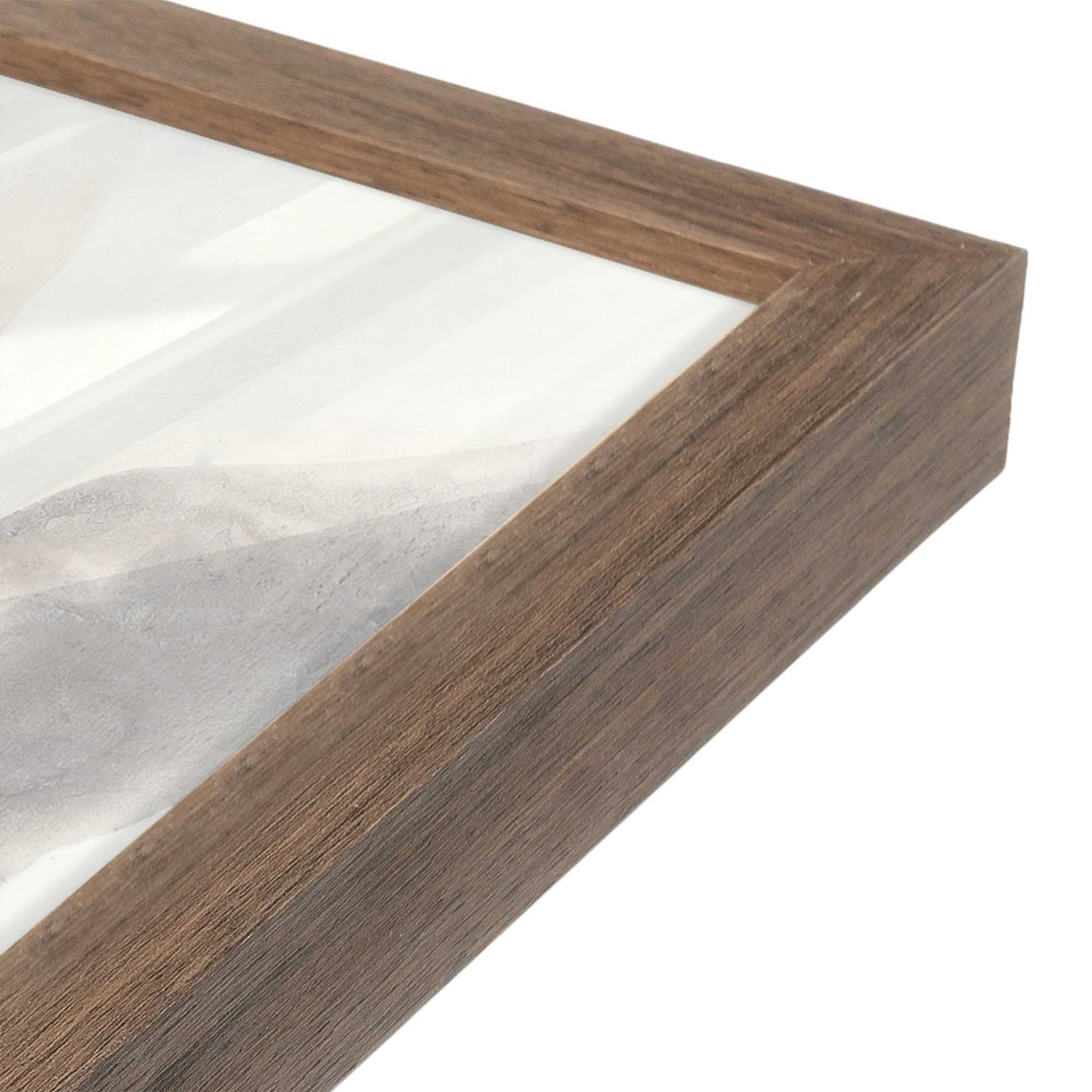 [Color:Walnut], Picture of art in a Walnut frame at an angle