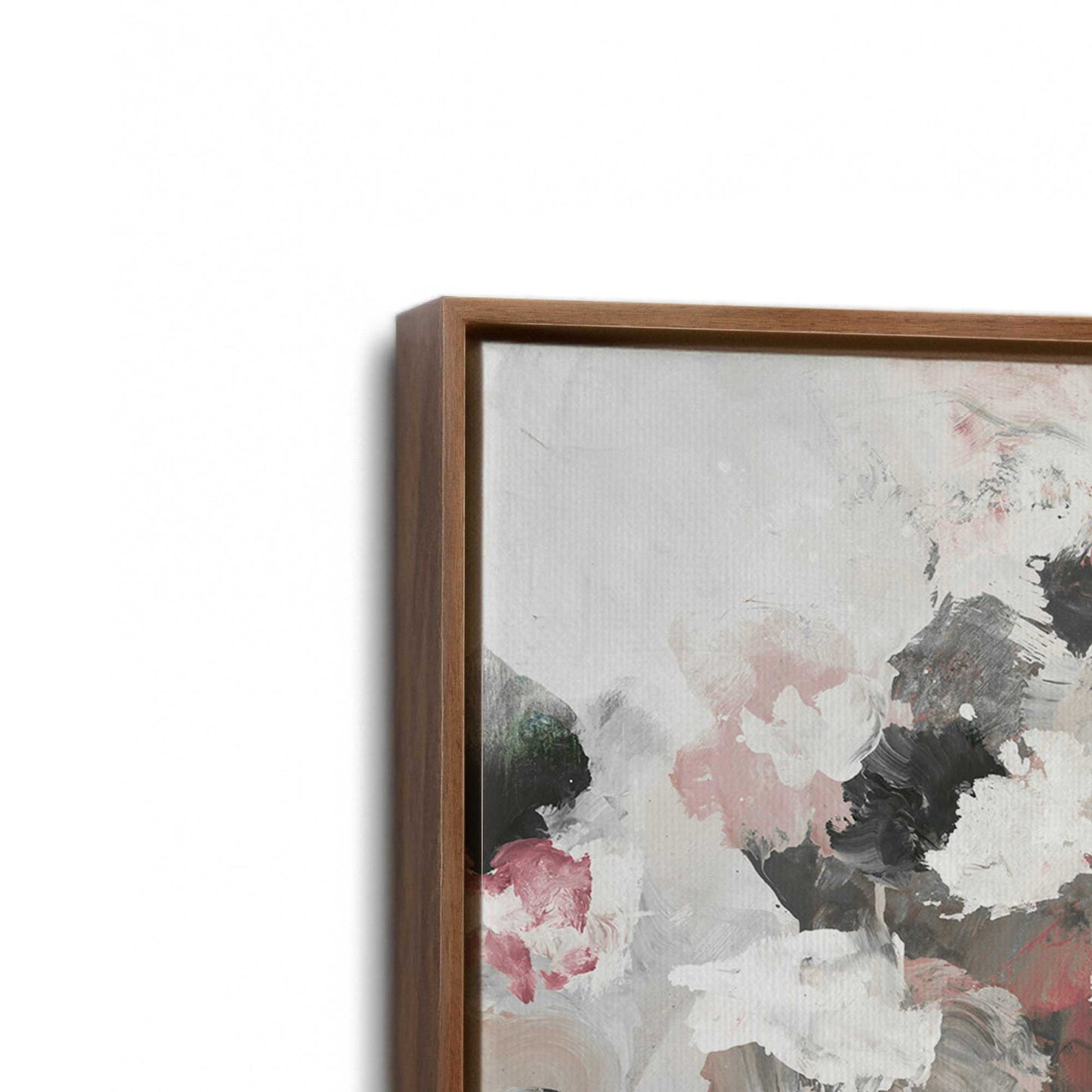 [Color:Walnut], Picture of art in a Walnut frame at an angle