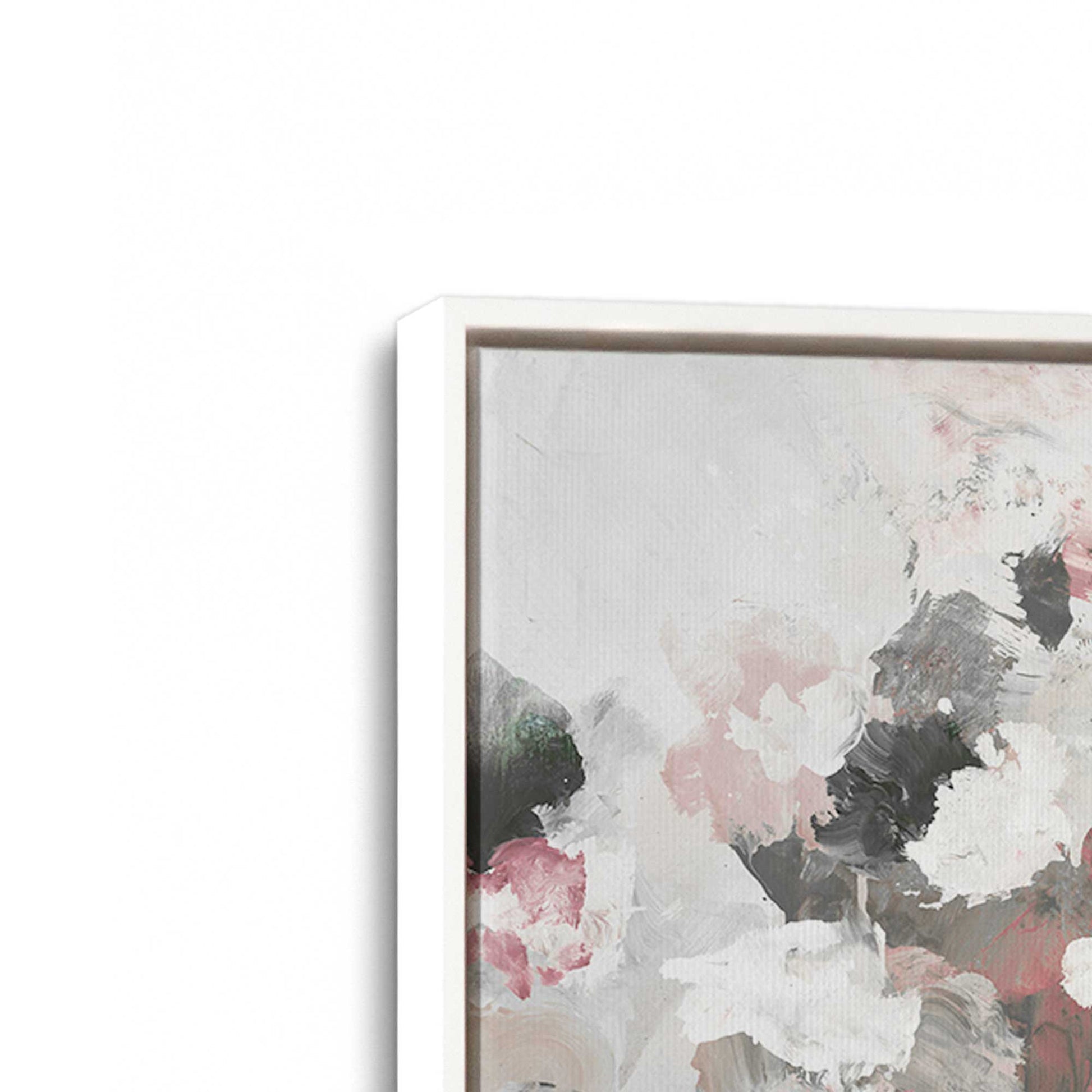 [Color:Opaque White], Picture of art in a White frame at an angle