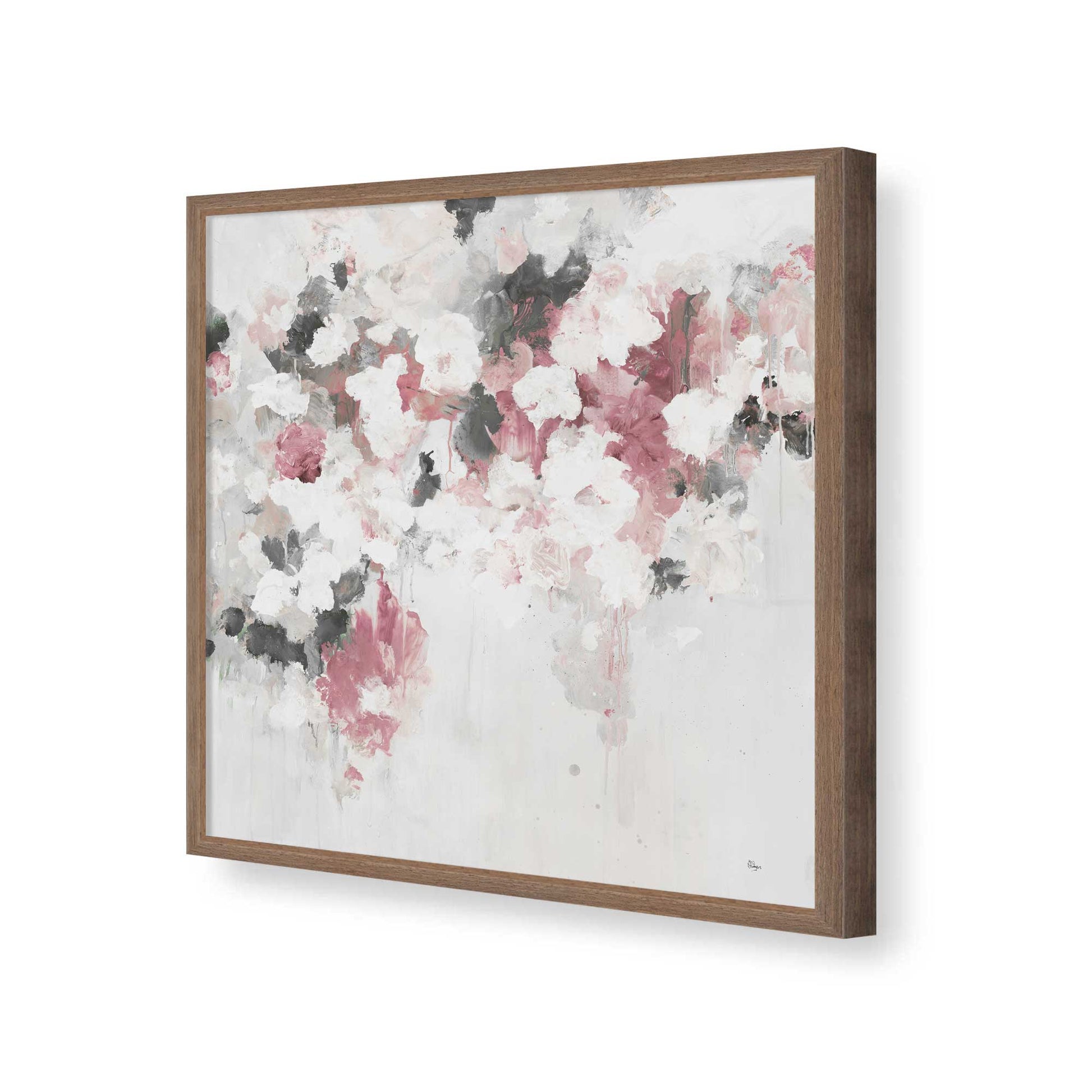 [Color:Walnut], Picture of art in a Walnut frame of the corner