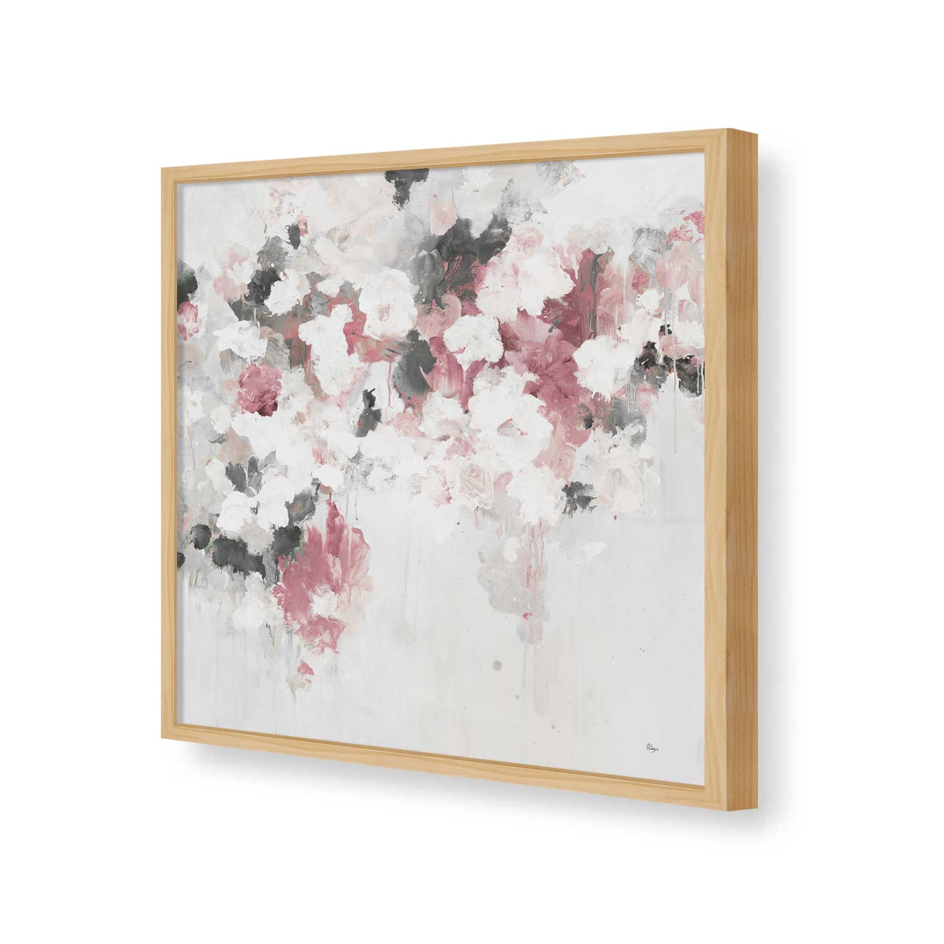 [Color:American Maple], Picture of art in a American Maple frame of the corner