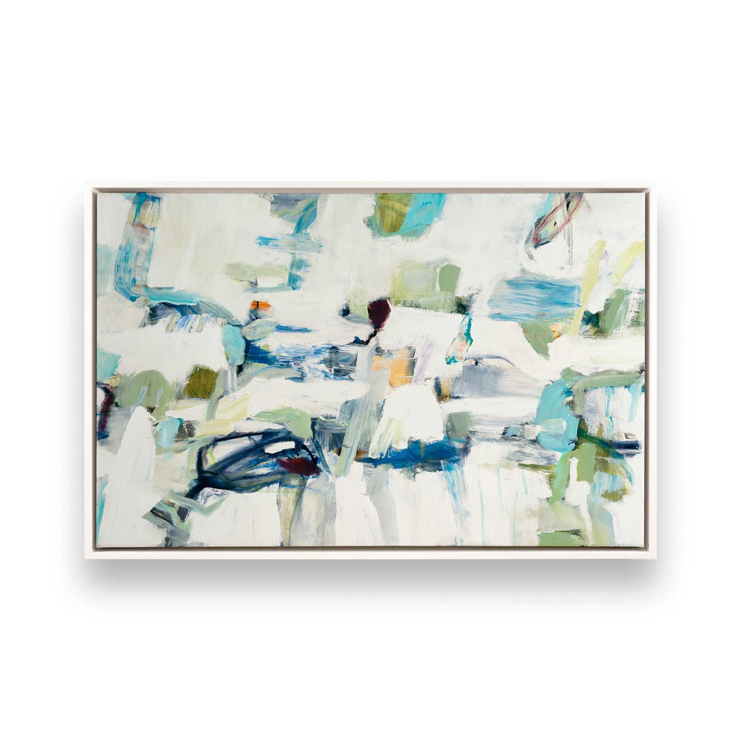 [Color:Opaque White], Picture of art in a White frame