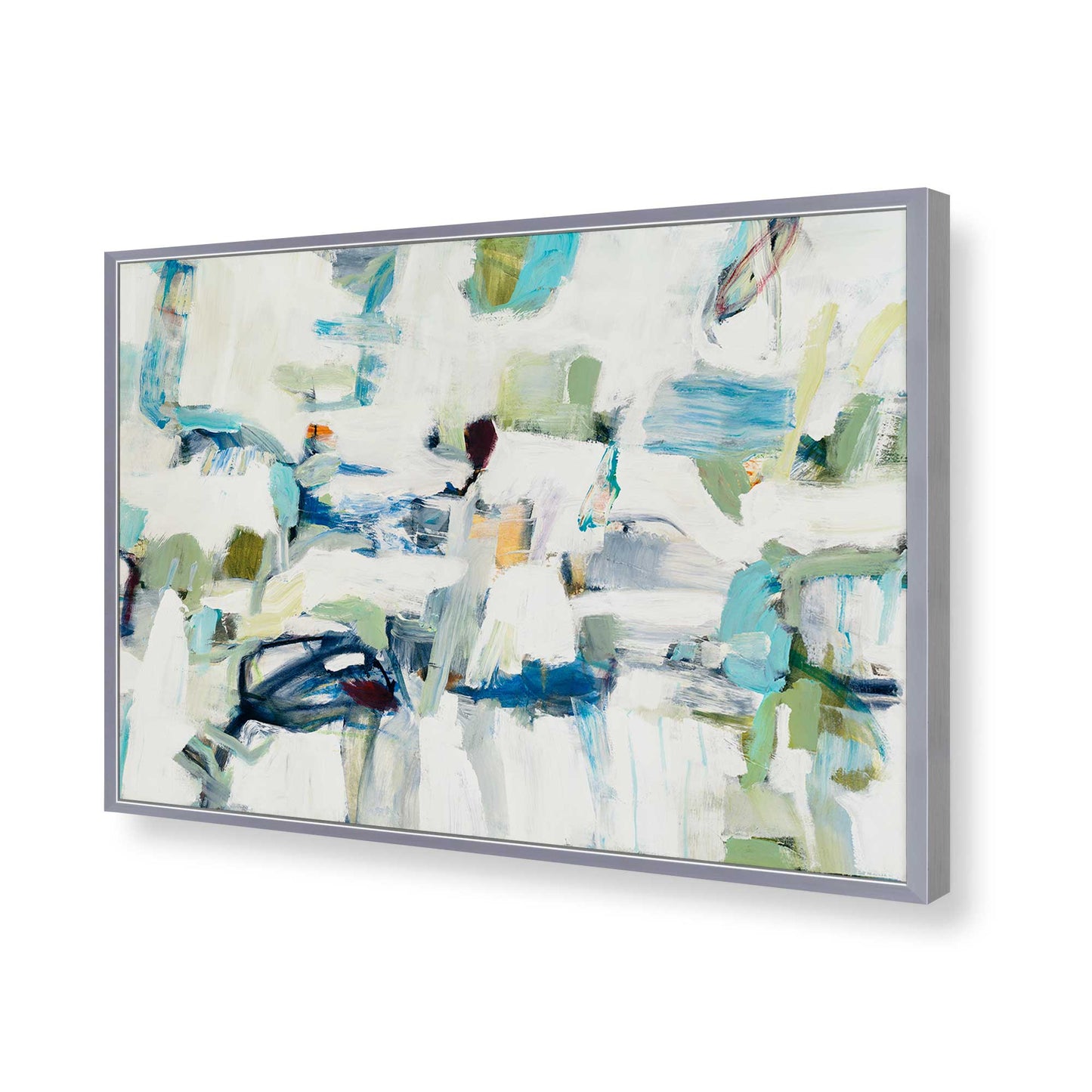 [Color:Polished Chrome], Picture of art in a Polished Chrome frame of the corner