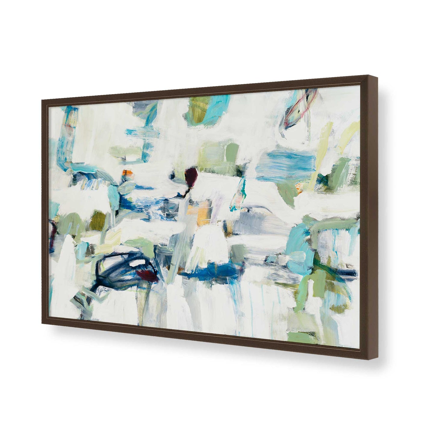 [Color:Brown], Picture of art in a Brown frame of the corner