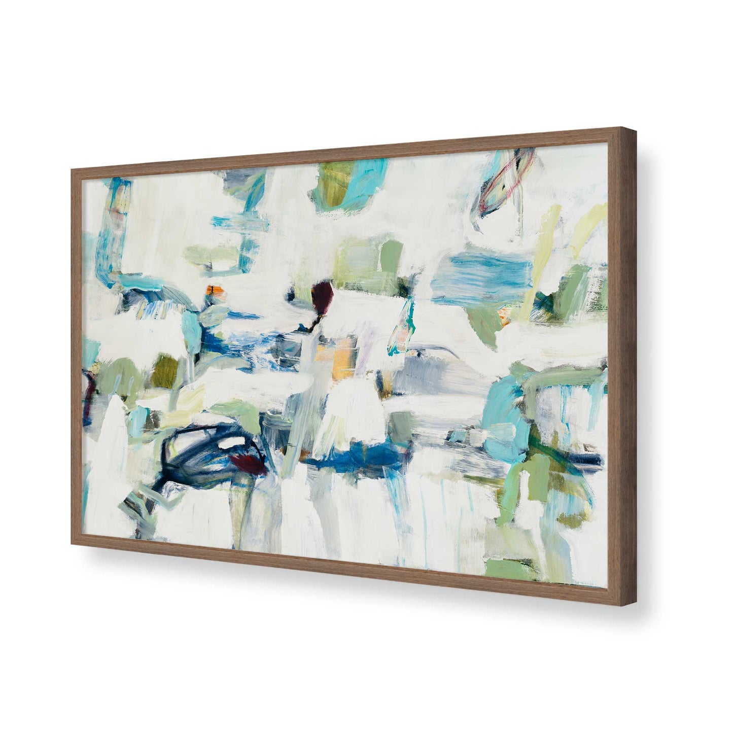 [Color:Walnut], Picture of art in a Walnut frame of the corner
