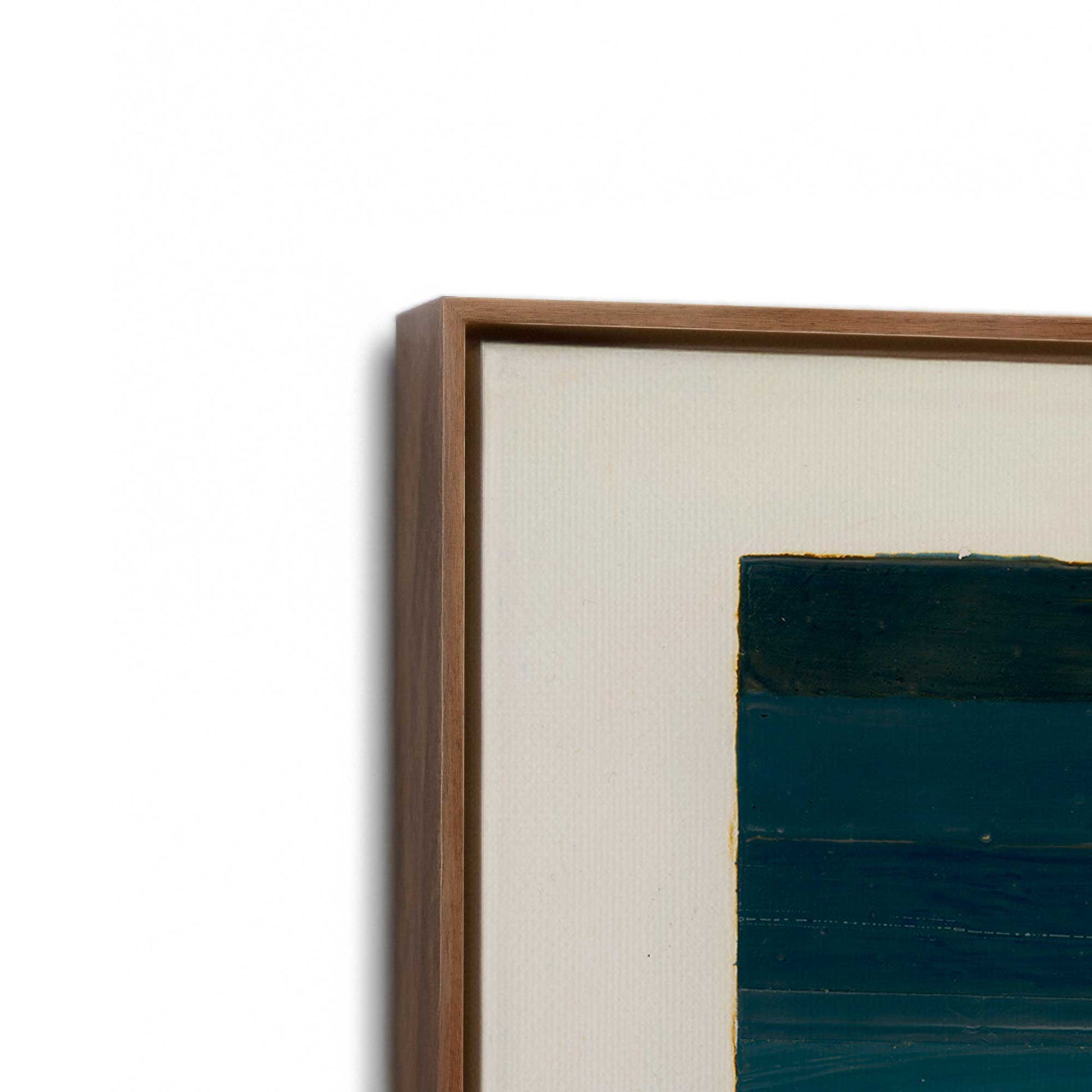 [Color:Walnut], Picture of art in a Walnut frame at an angle