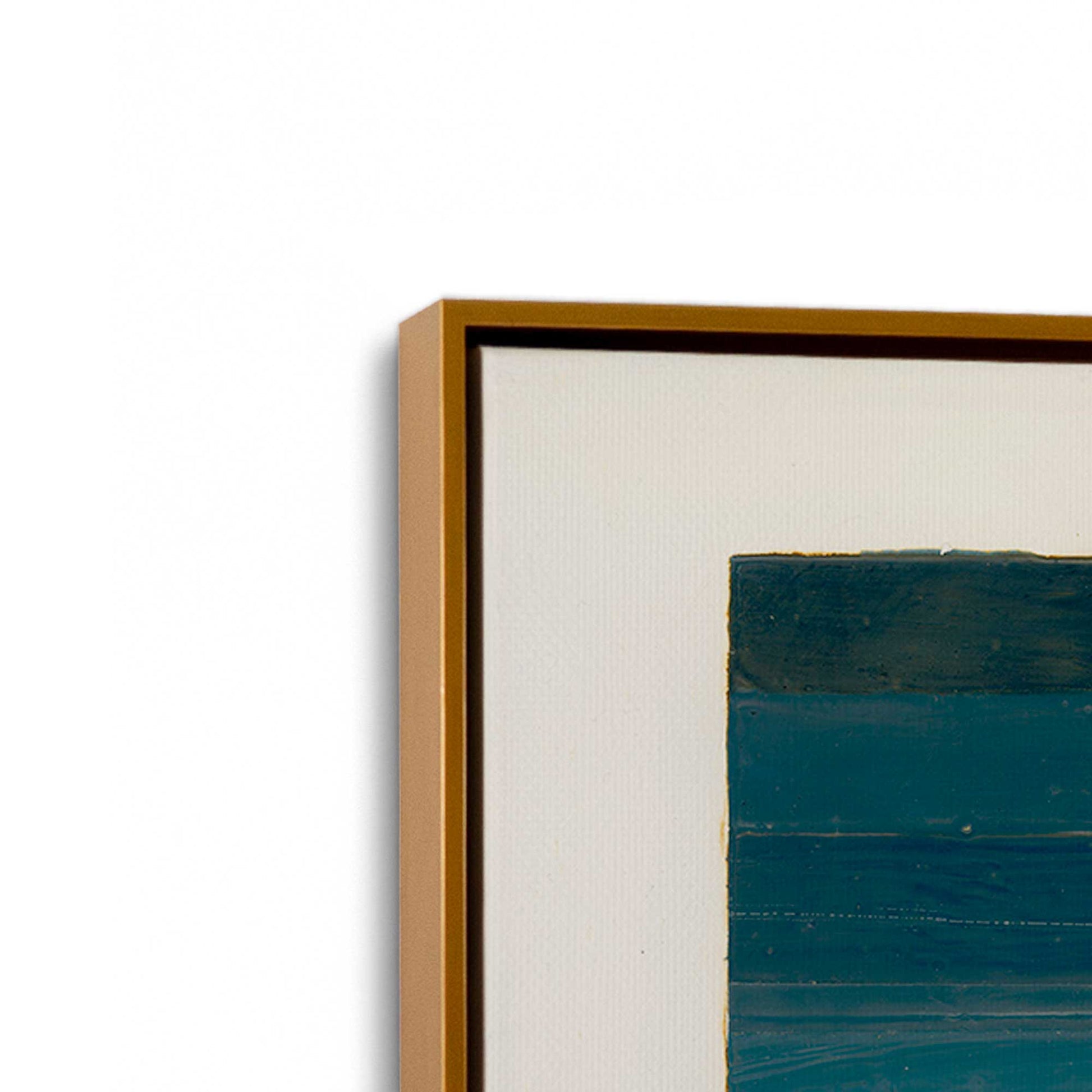 [Color:Polished Gold], Picture of art in a Polished Gold frame at an angle