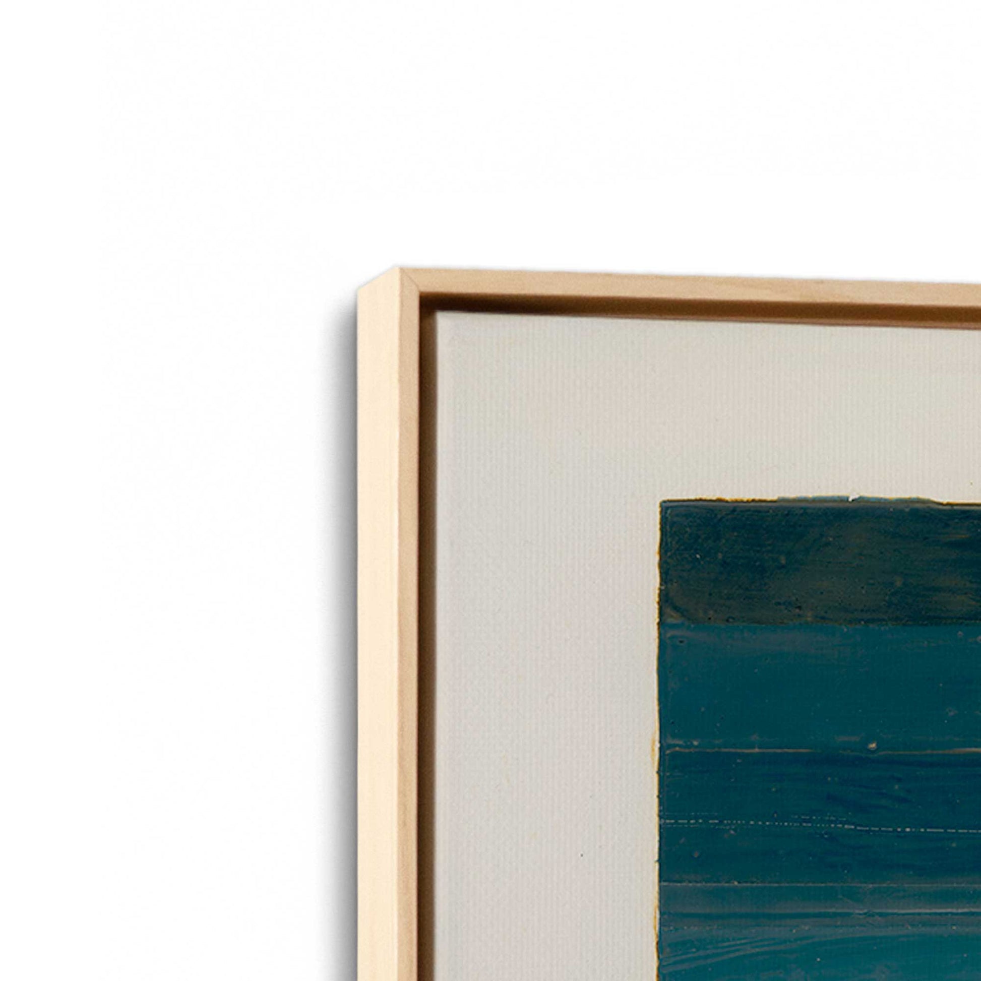 [Color:American Maple], Picture of art in a American Maple frame at an angle