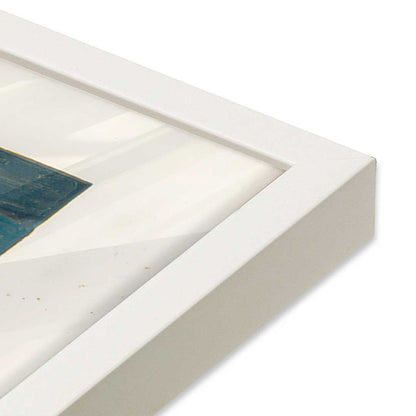 [Color:Opaque White], Picture of art in a Opaque White frame at an angle