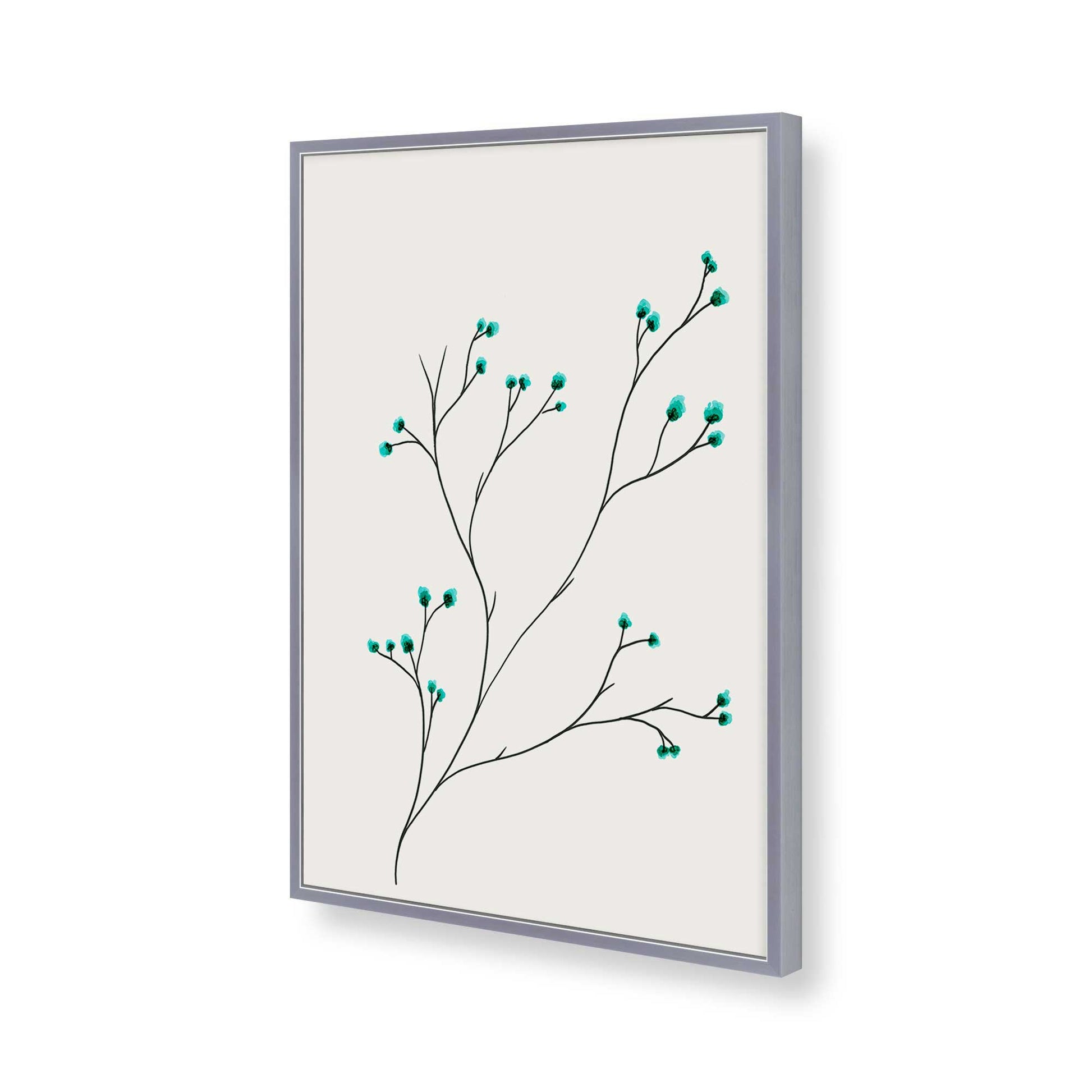 [Color:Polished Chrome], Picture of art in a Polished Chrome frame of the corner