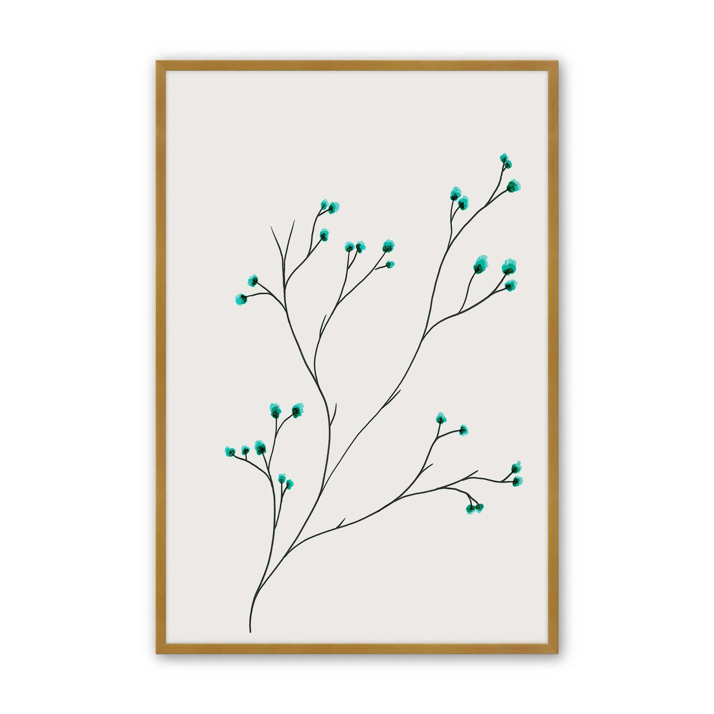 [Color:Polished Gold], Picture of art in a Polished Gold frame