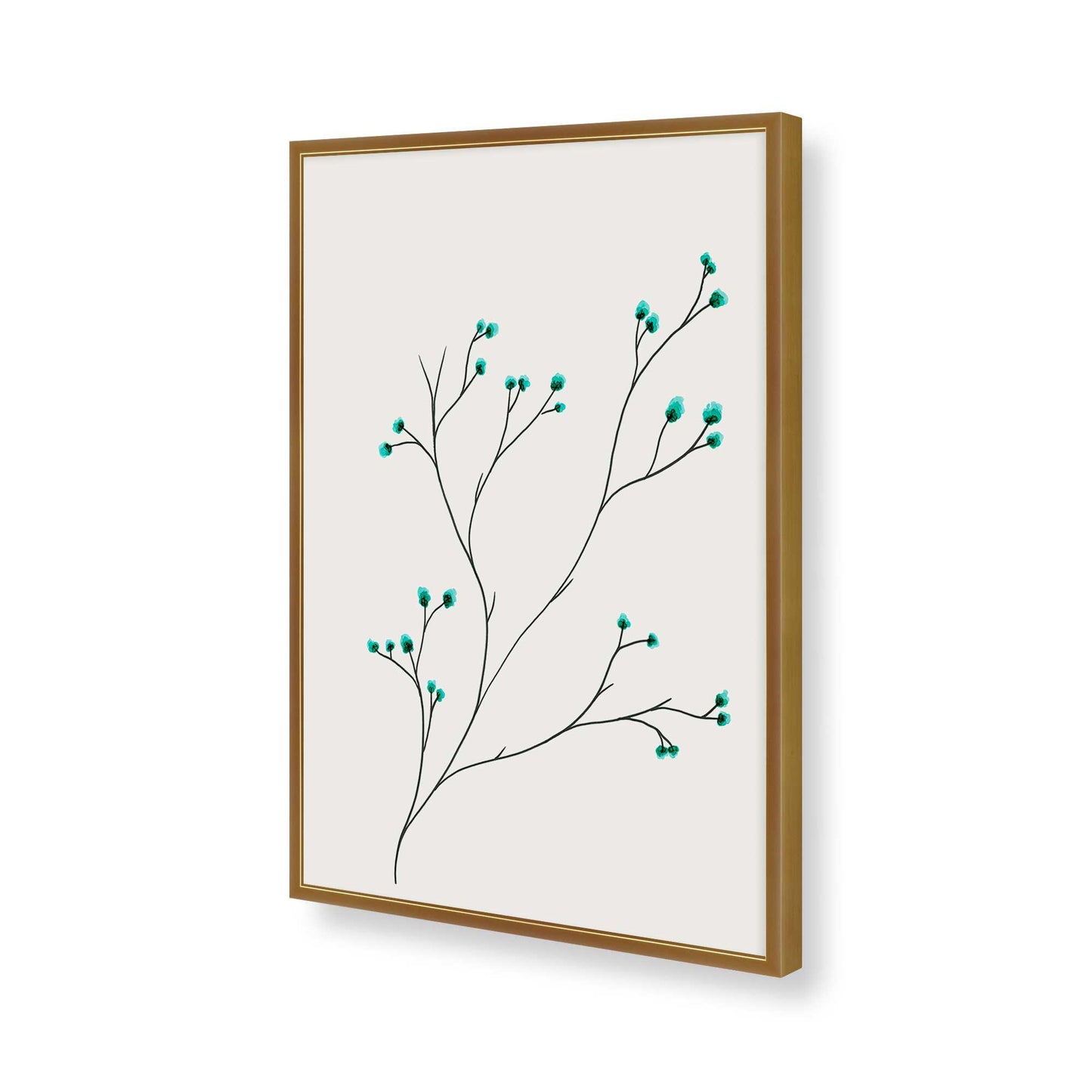 [Color:Polished Gold], Picture of art in a Polished Gold frame of the corner