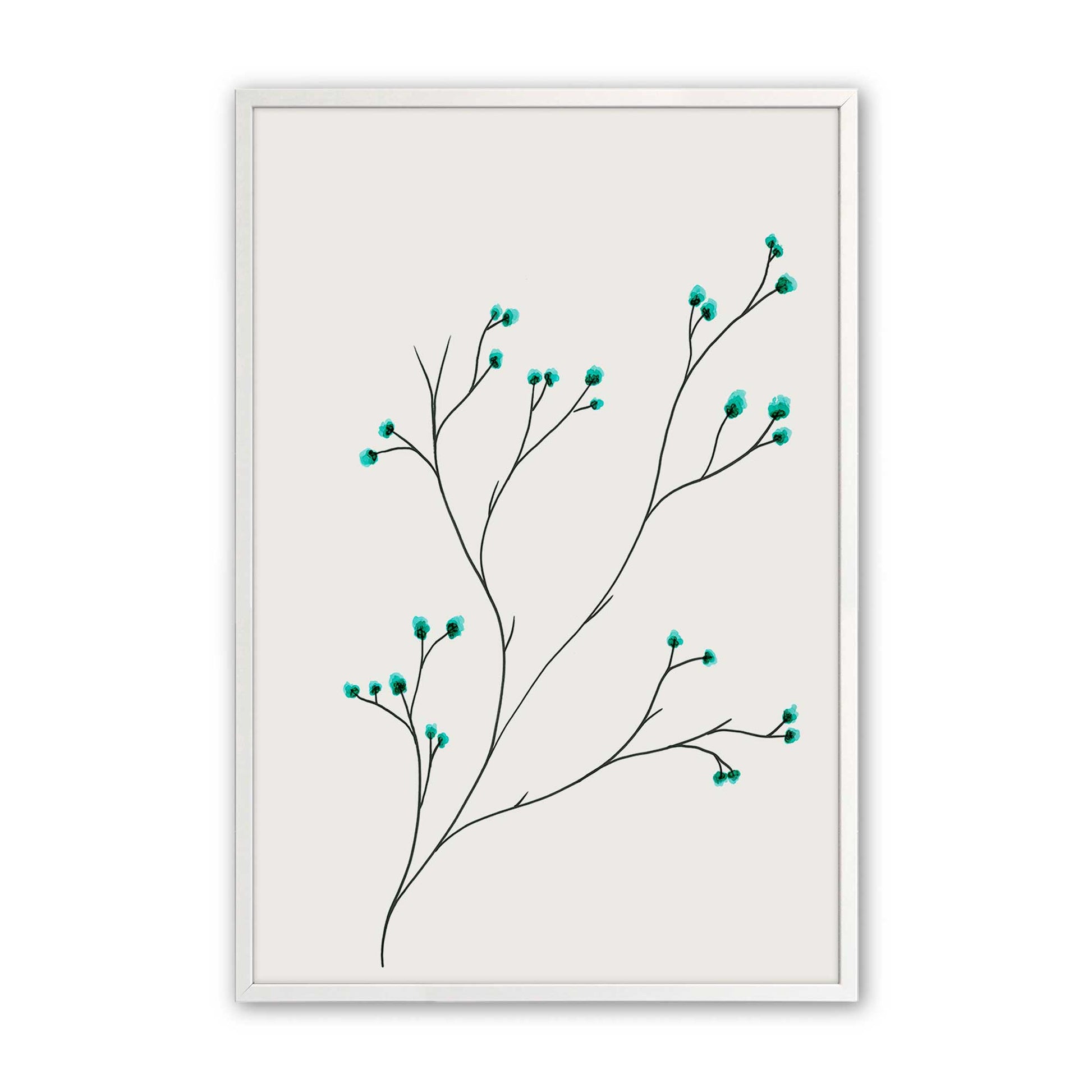 [Color:Opaque White], Picture of art in a Opaque White frame