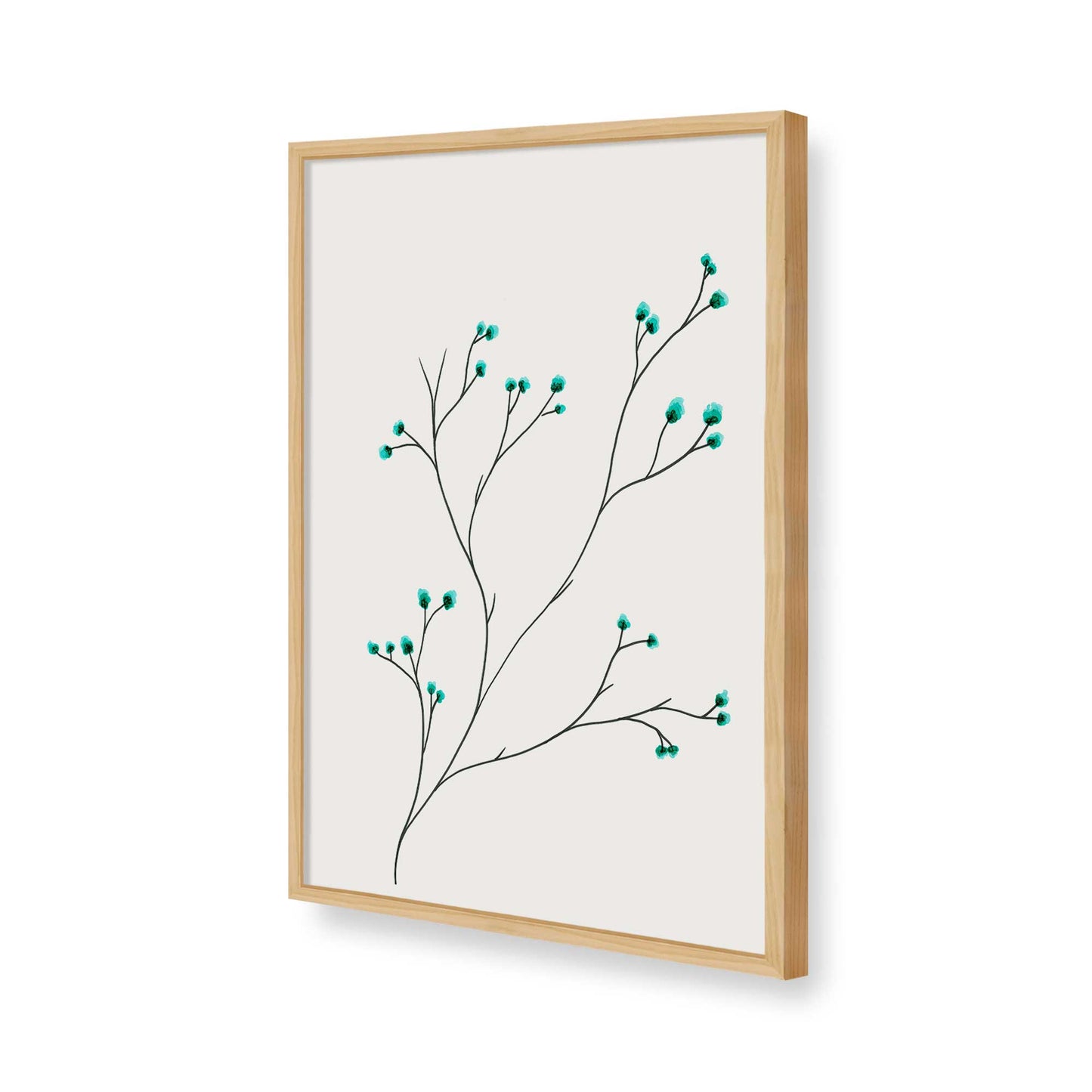 [Color:American Maple], Picture of art in a American Maple frame of the corner