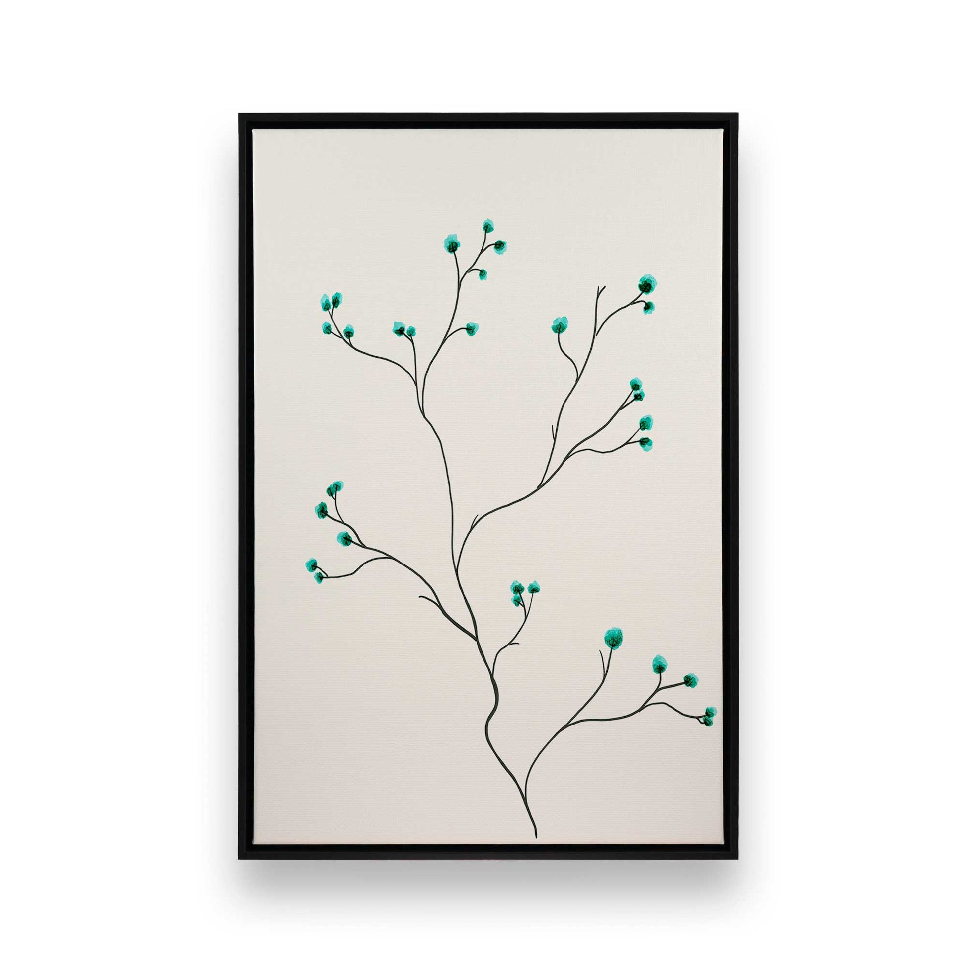 [Color:Satin Black], Picture of art in a Satin Black frame