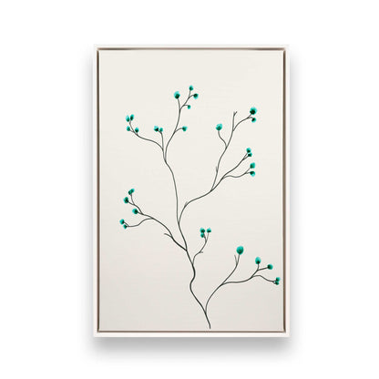 [Color:Opaque White], Picture of art in a White frame