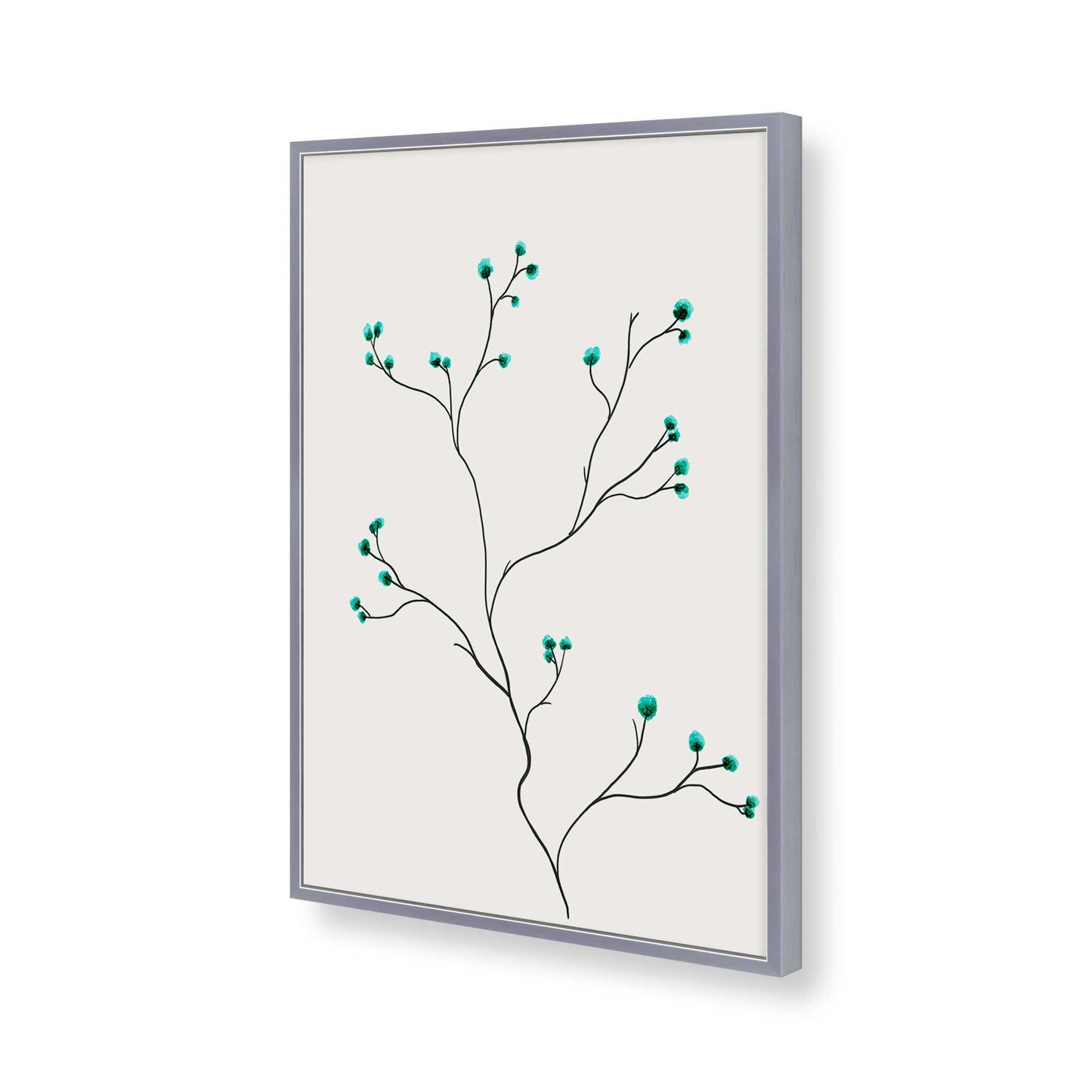 [Color:Polished Chrome], Picture of art in a Polished Chrome frame of the corner