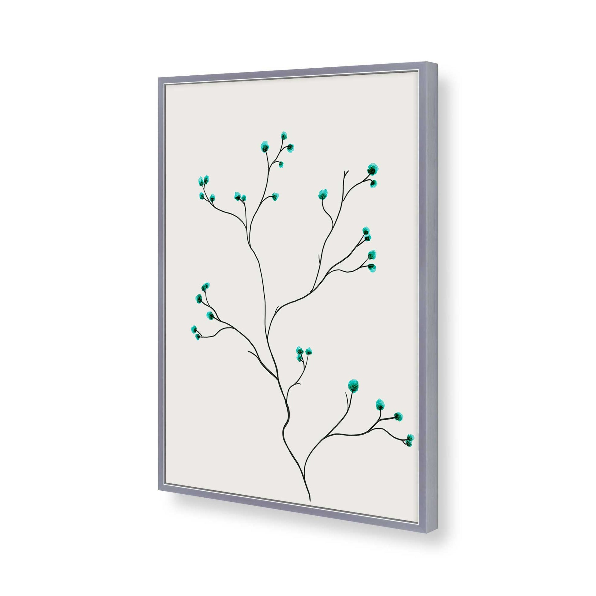 [Color:Polished Chrome], Picture of art in a Polished Chrome frame of the corner