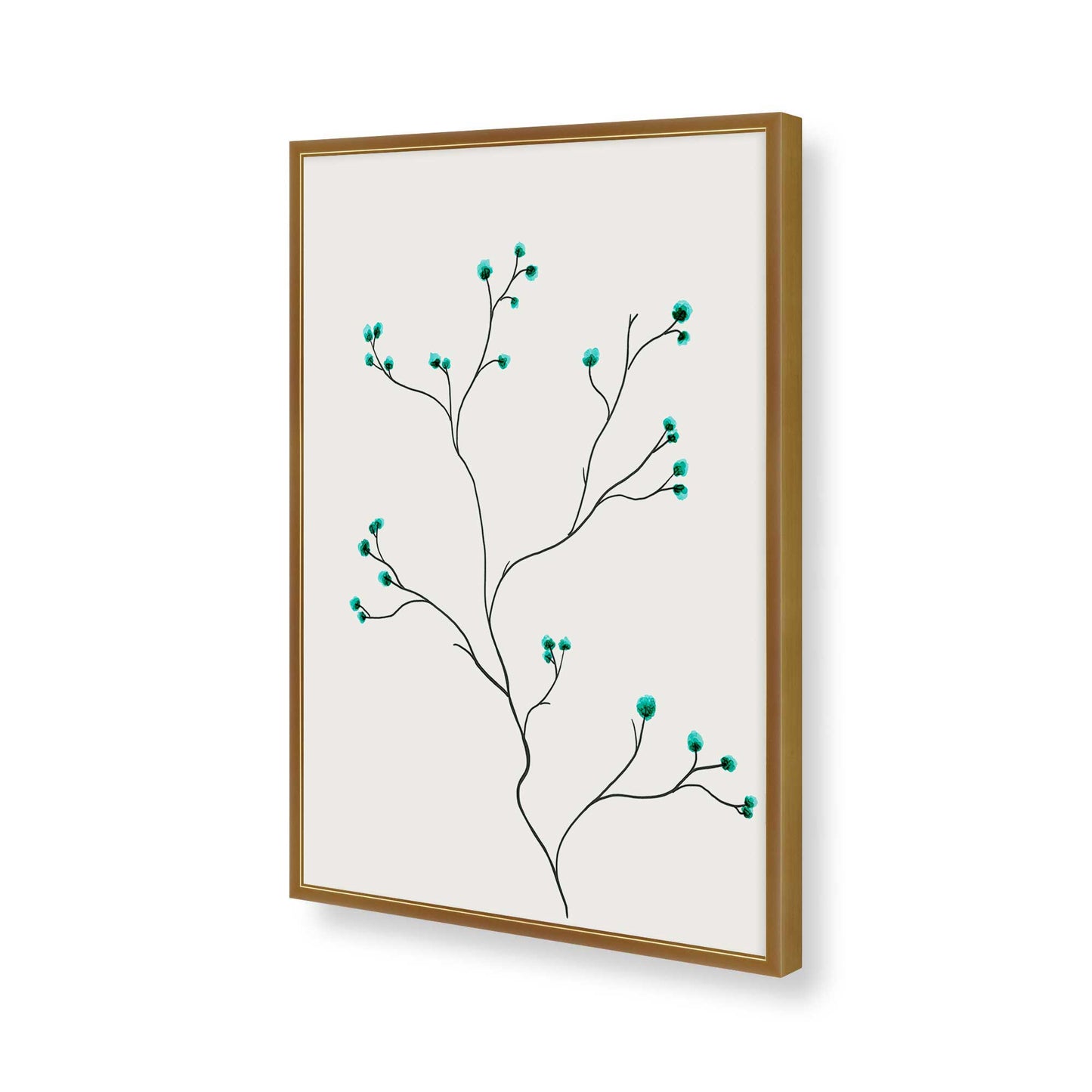 [Color:Polished Gold], Picture of art in a Polished Gold frame of the corner