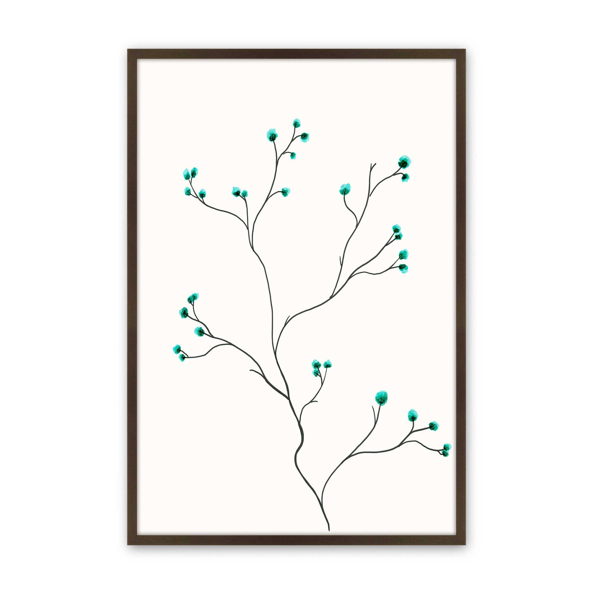 [Color:Brown], Picture of art in a Brown frame