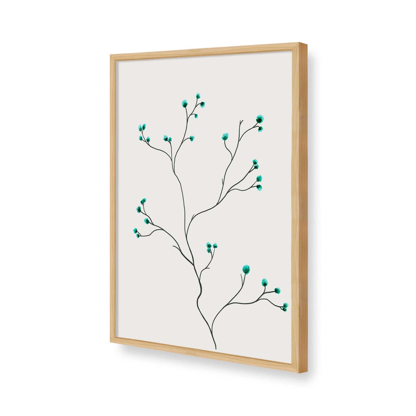 [Color:American Maple], Picture of art in a American Maple frame of the corner