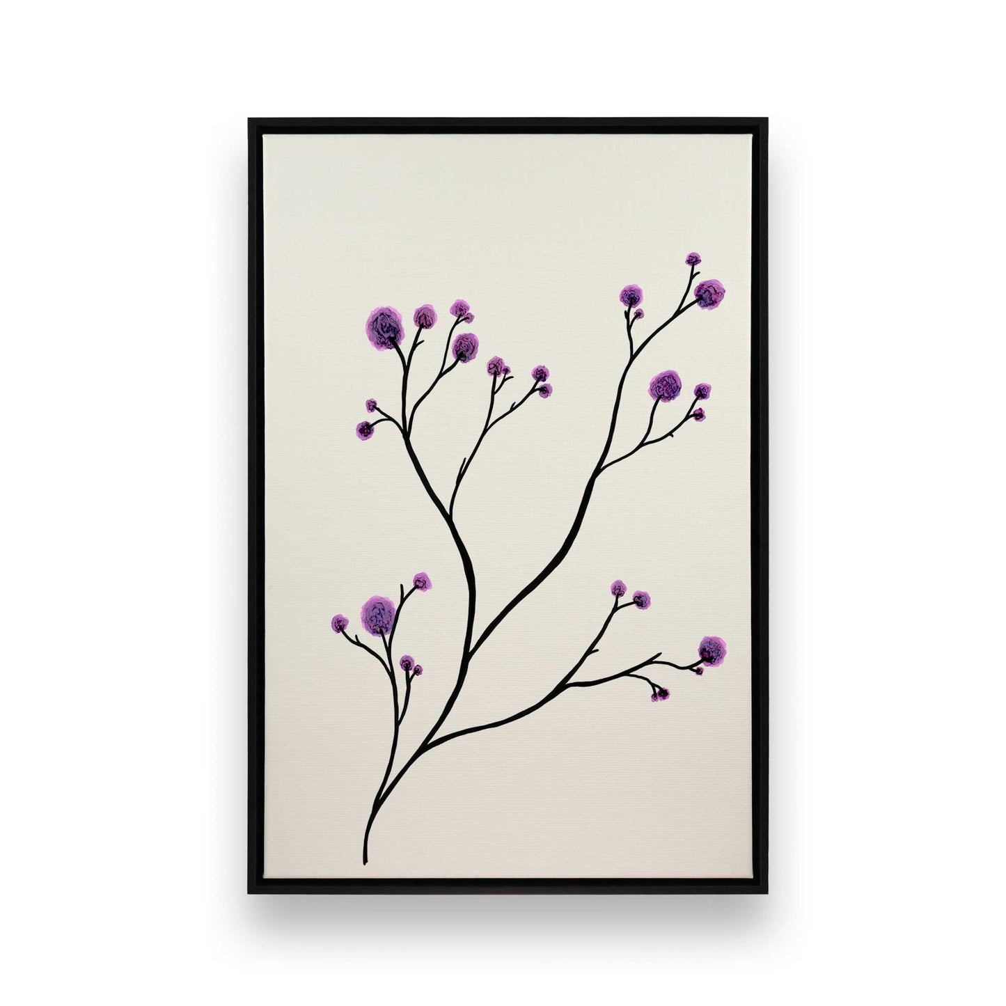 [Color:Satin Black], Picture of art in a Satin Black frame