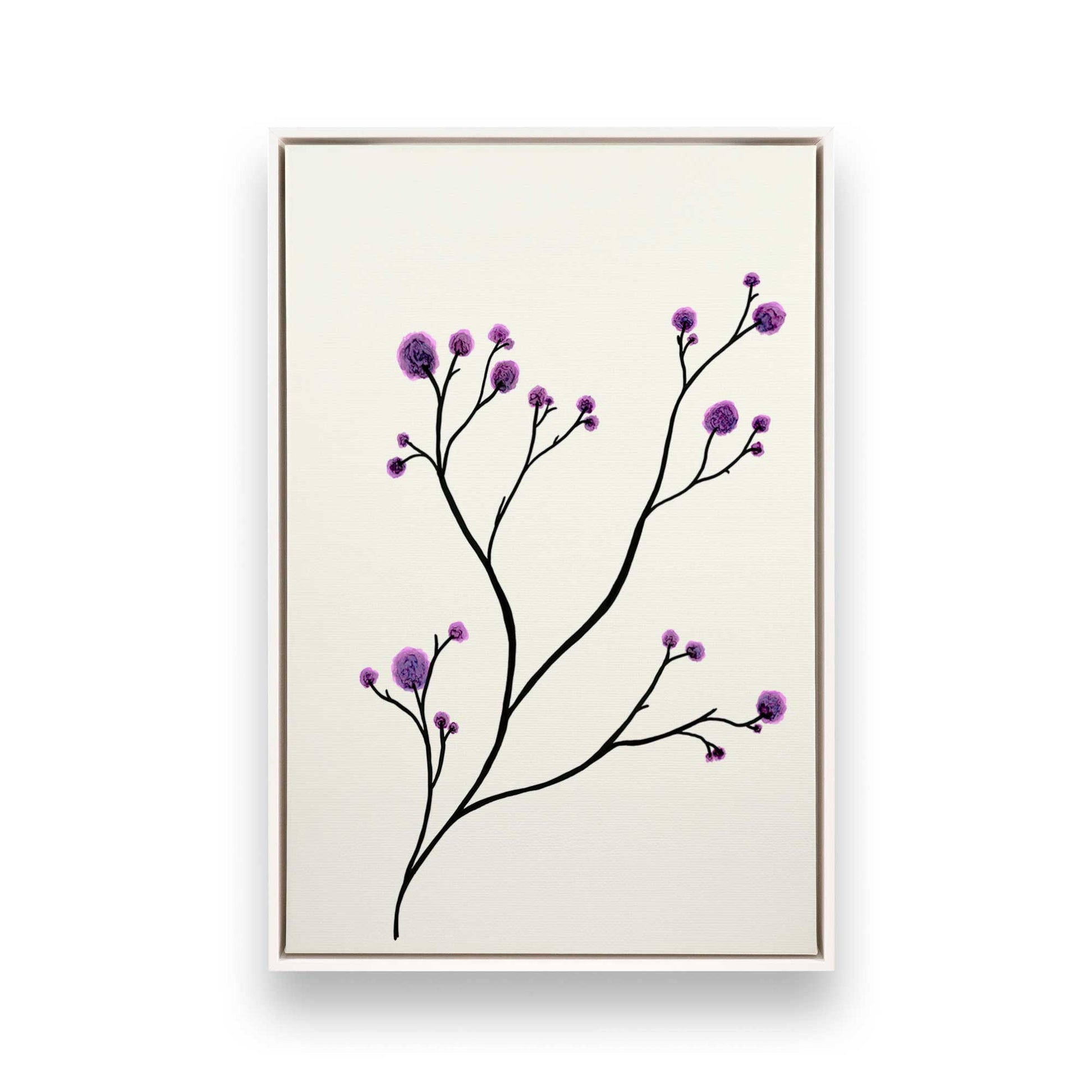 [Color:Opaque White], Picture of art in a White frame