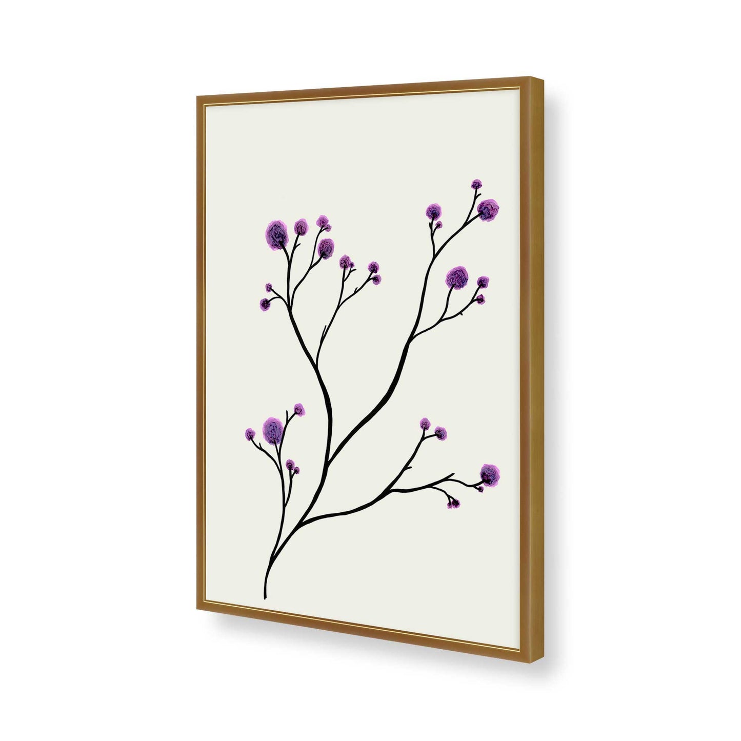 [Color:Polished Gold], Picture of art in a Polished Gold frame of the corner