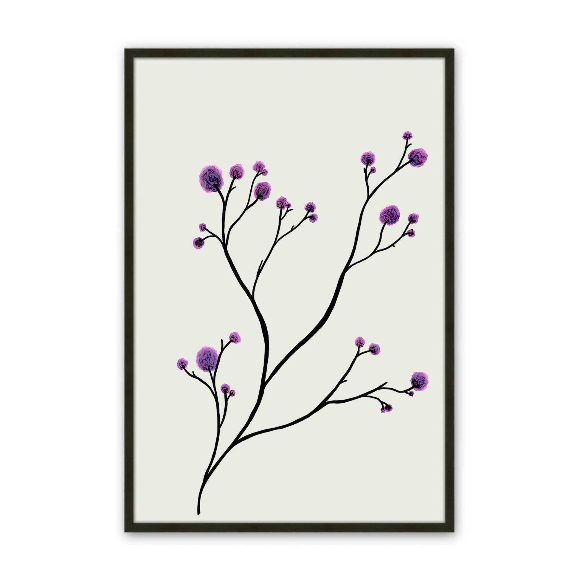 [Color:Satin Black], Picture of art in a Satin Black frame