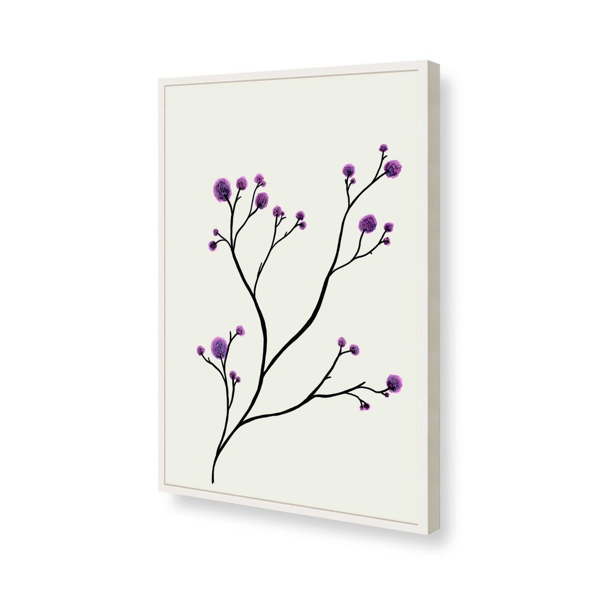 [Color:Opaque White], Picture of art in a Opaque White frame of the corner