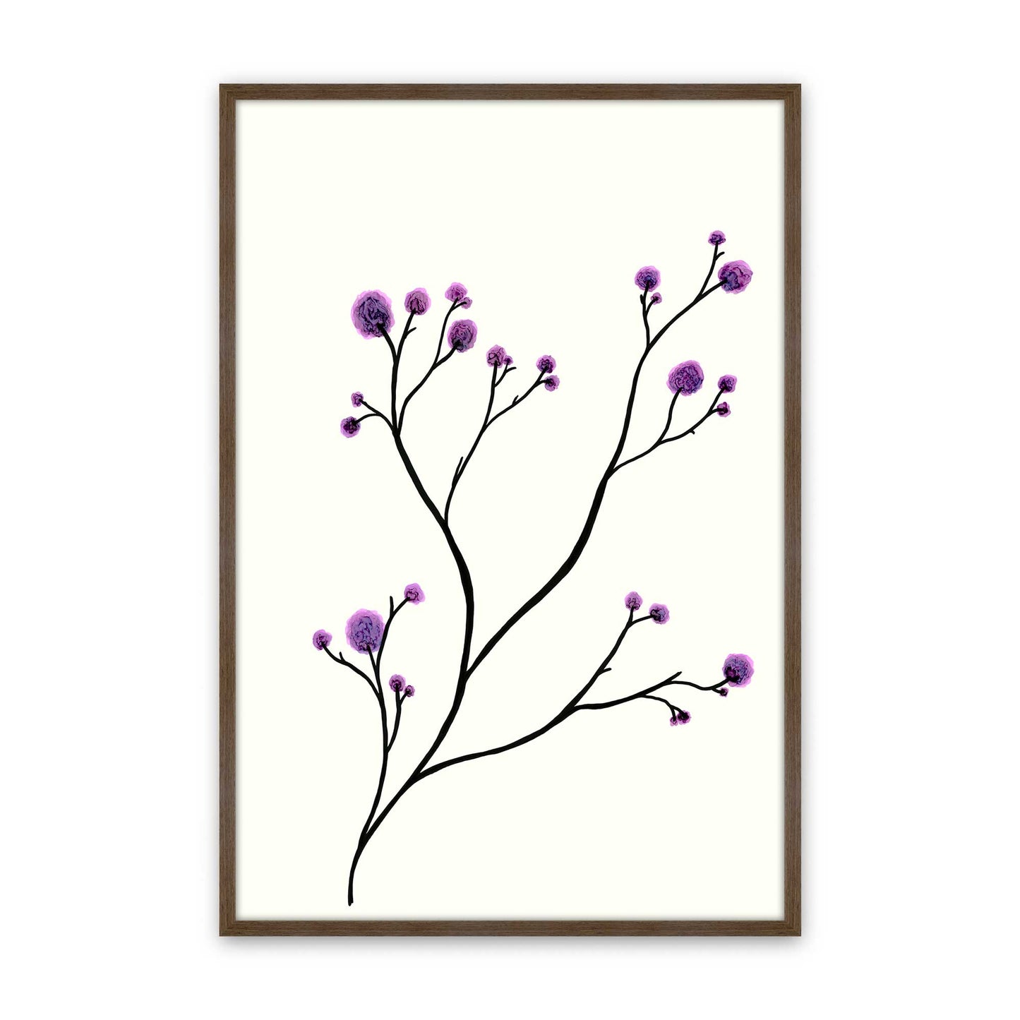 [Color:Walnut], Picture of art in a Walnut frame